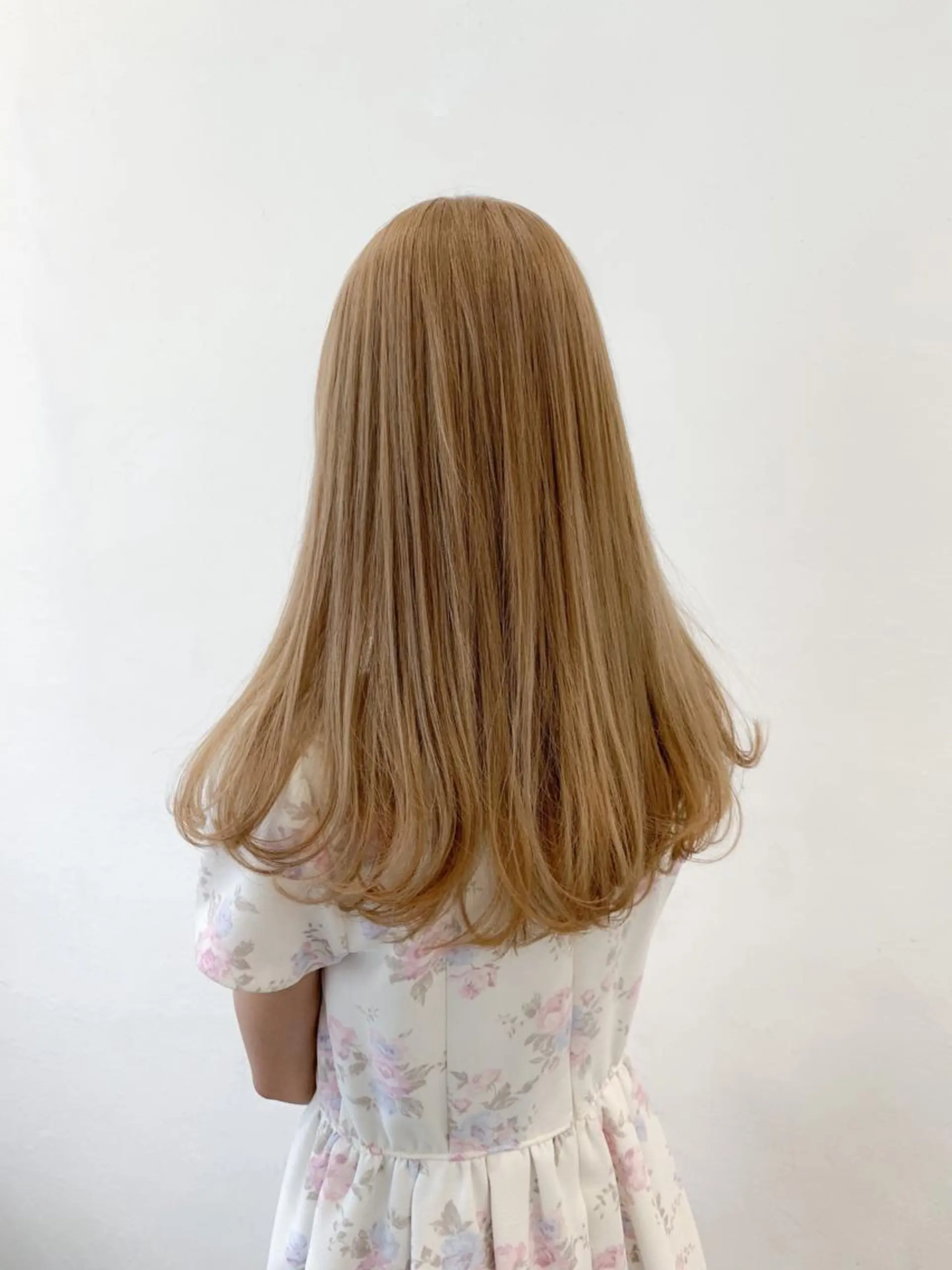 ロング カラー ブリーチ ブロンド ヘアカラー トリートメント THE./ブリーチ 透感カラー/髪質改善のヘアスタイル