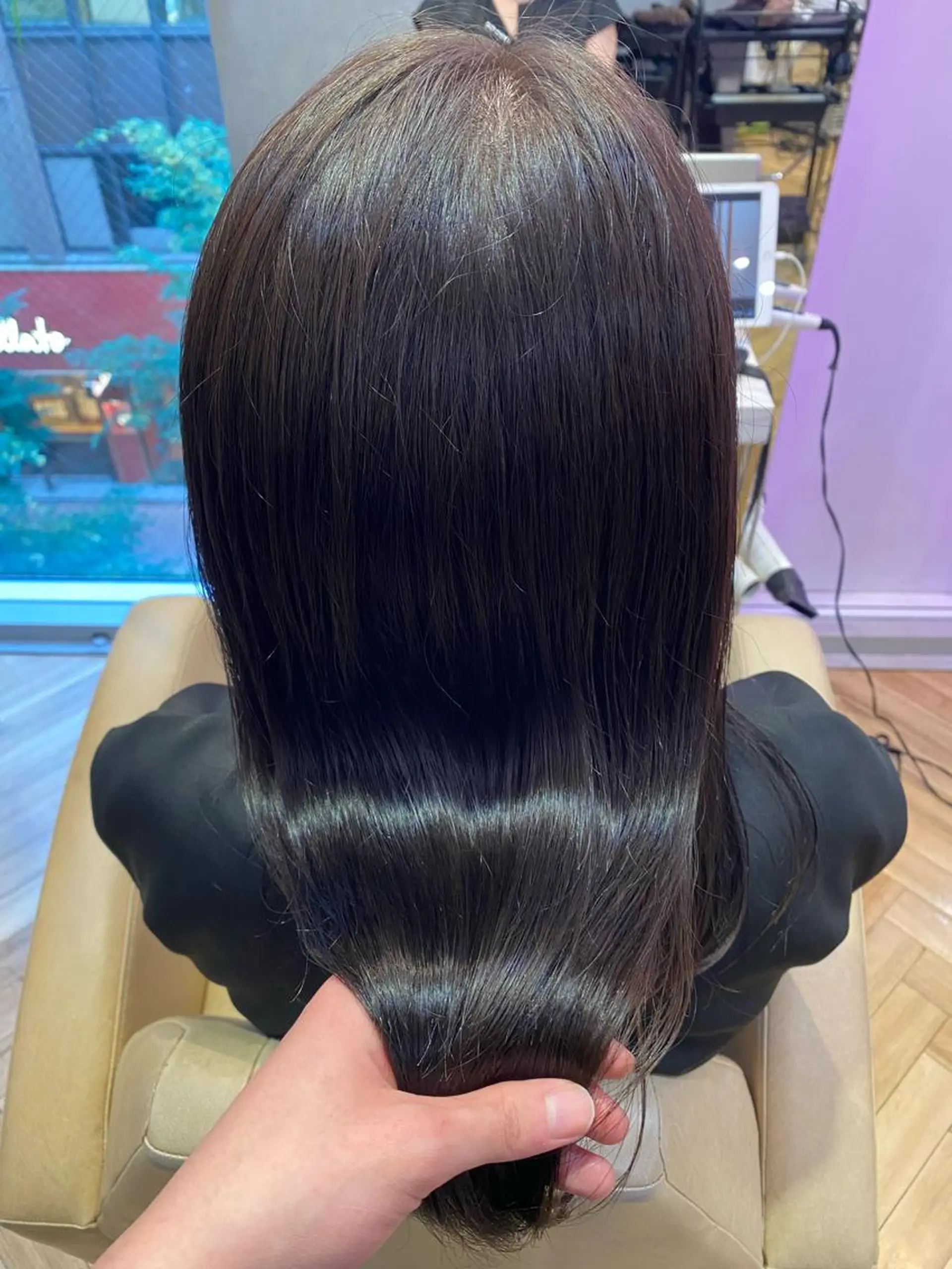 カラー ボブ／レイヤー／髪質 改善/縮毛矯正／銀座のヘアスタイル