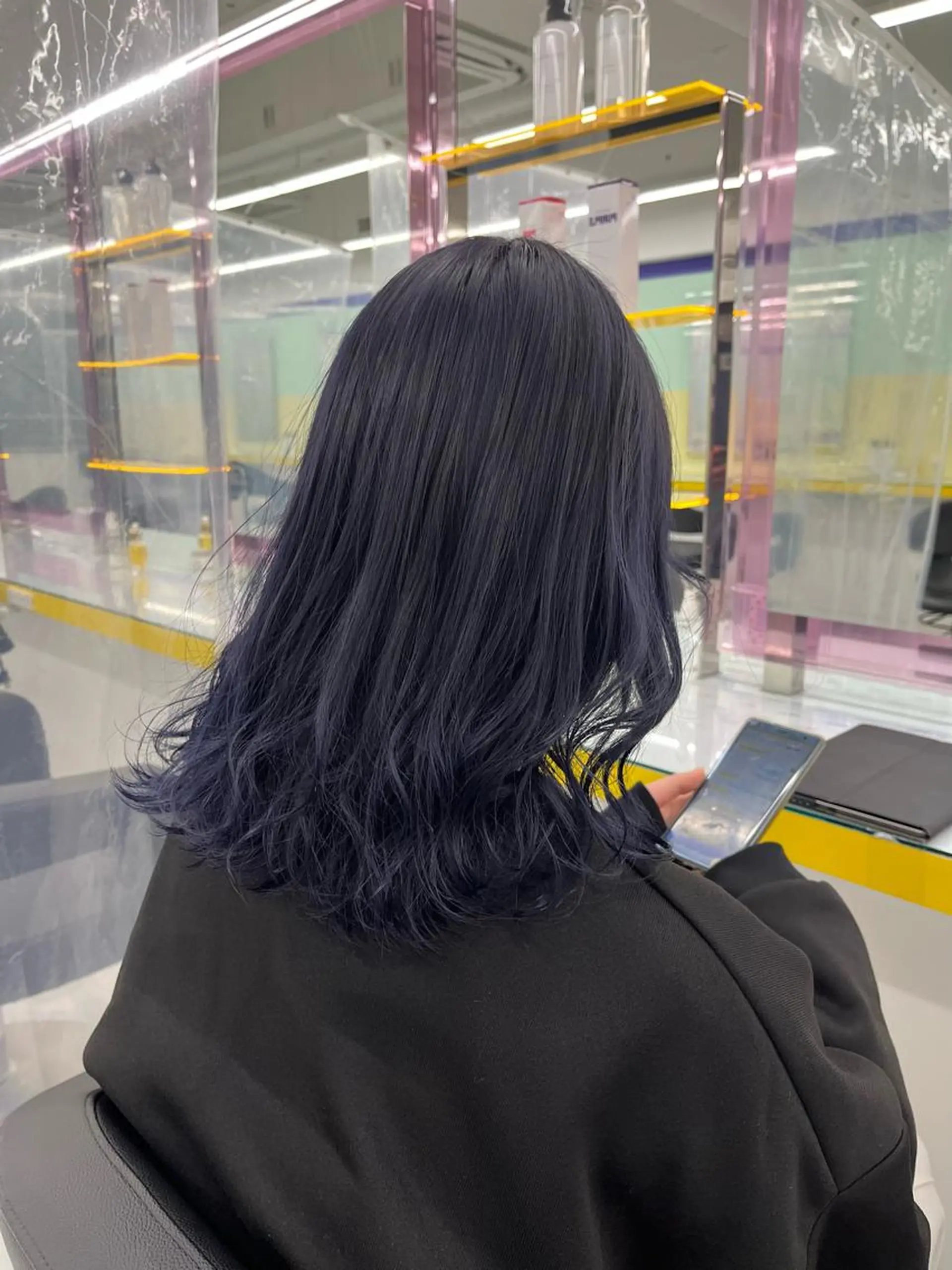 セミロング ヘアカラー トリートメント ヘッドスパ ヘアセット I S所属・🌿透明感カラー 縮毛矯正✨かずきのヘアスタイル