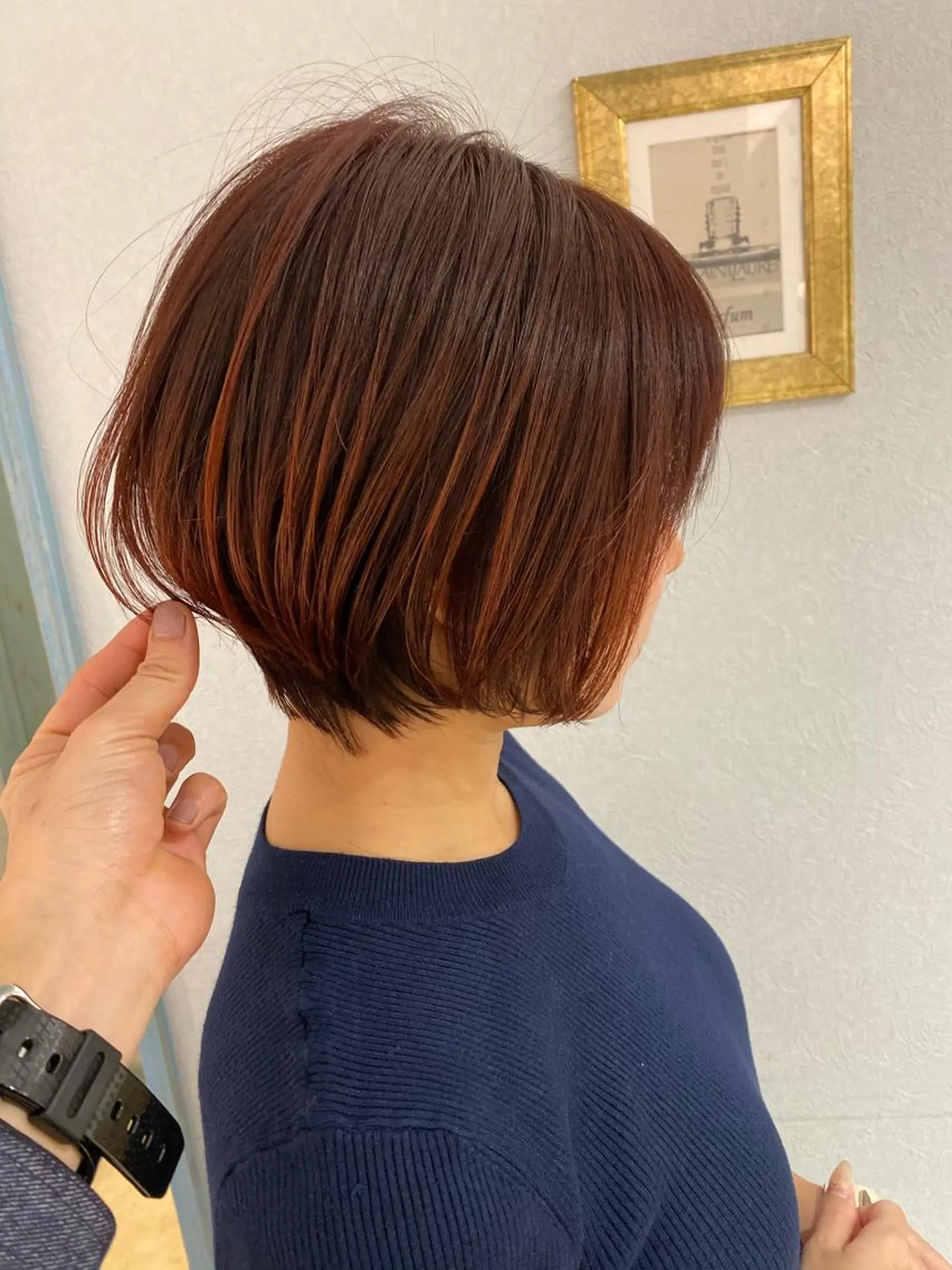 ショート カラー レッドカラー ショートヘア ショート、ボブの達人 東康介✨のヘアスタイル