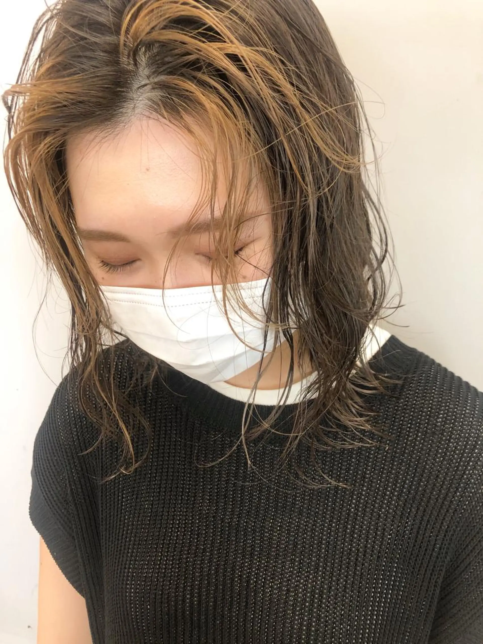 ミディアム カラー ヘアカラー 関 京磨のヘアスタイル