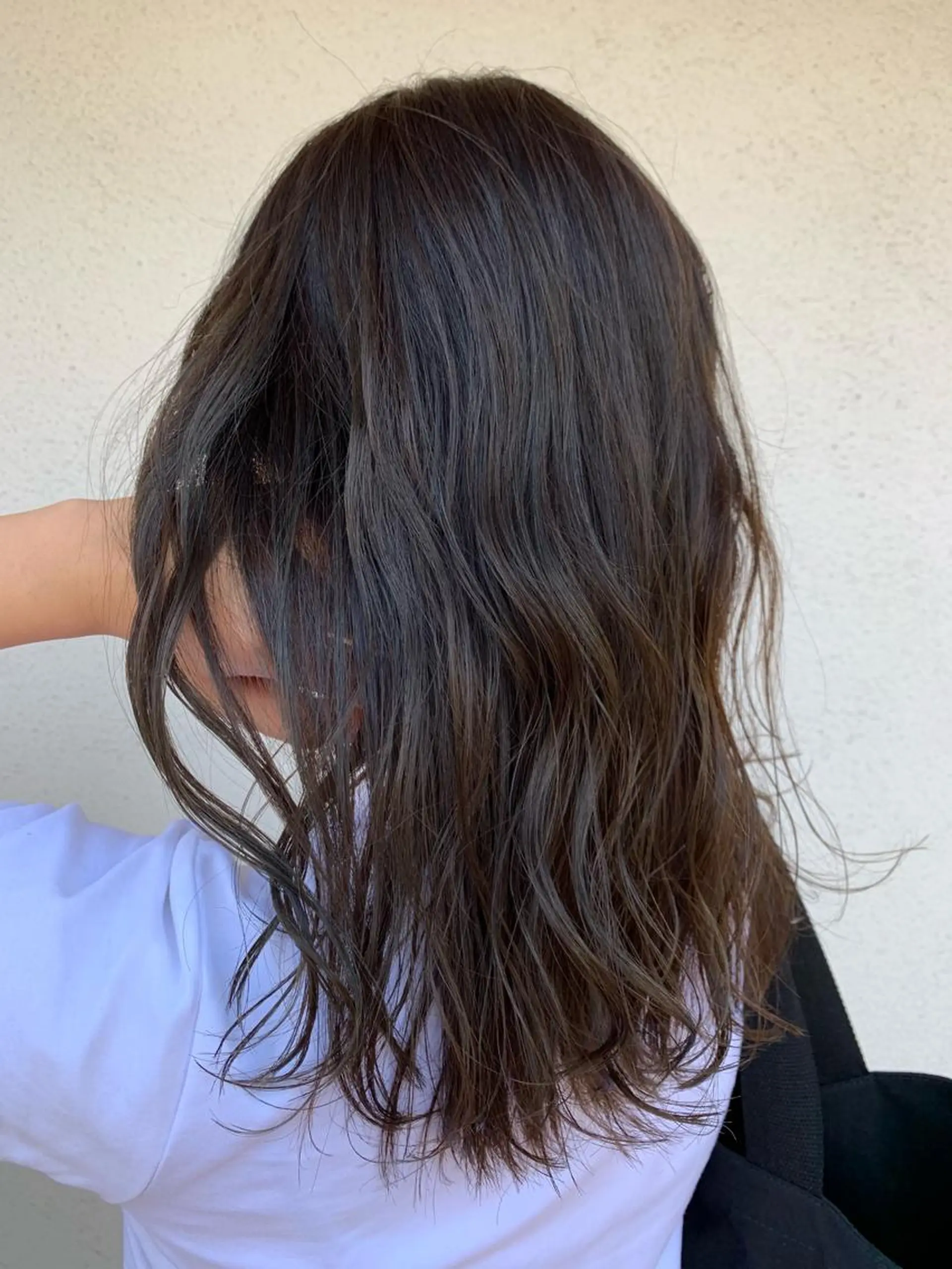 セミロング カラー パーマ ヘアアレンジ メンズ キッズ マツエク・マツパ ベージュカラー Luela堅田所属・田中 裕士のヘアスタイル