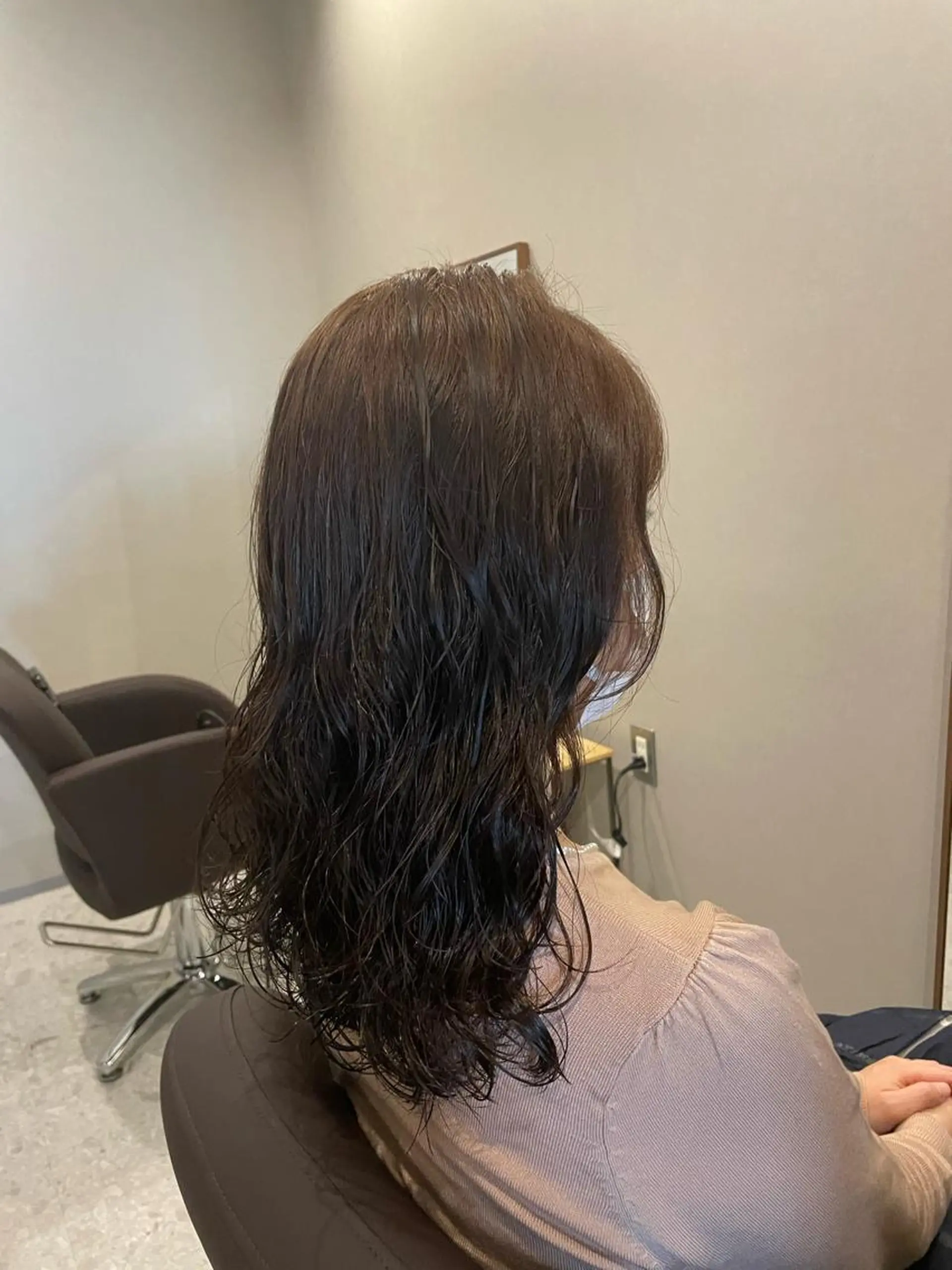 ロング パーマ ヘアカラー パーマ トリートメント 《Rounds》 rihoのヘアスタイル