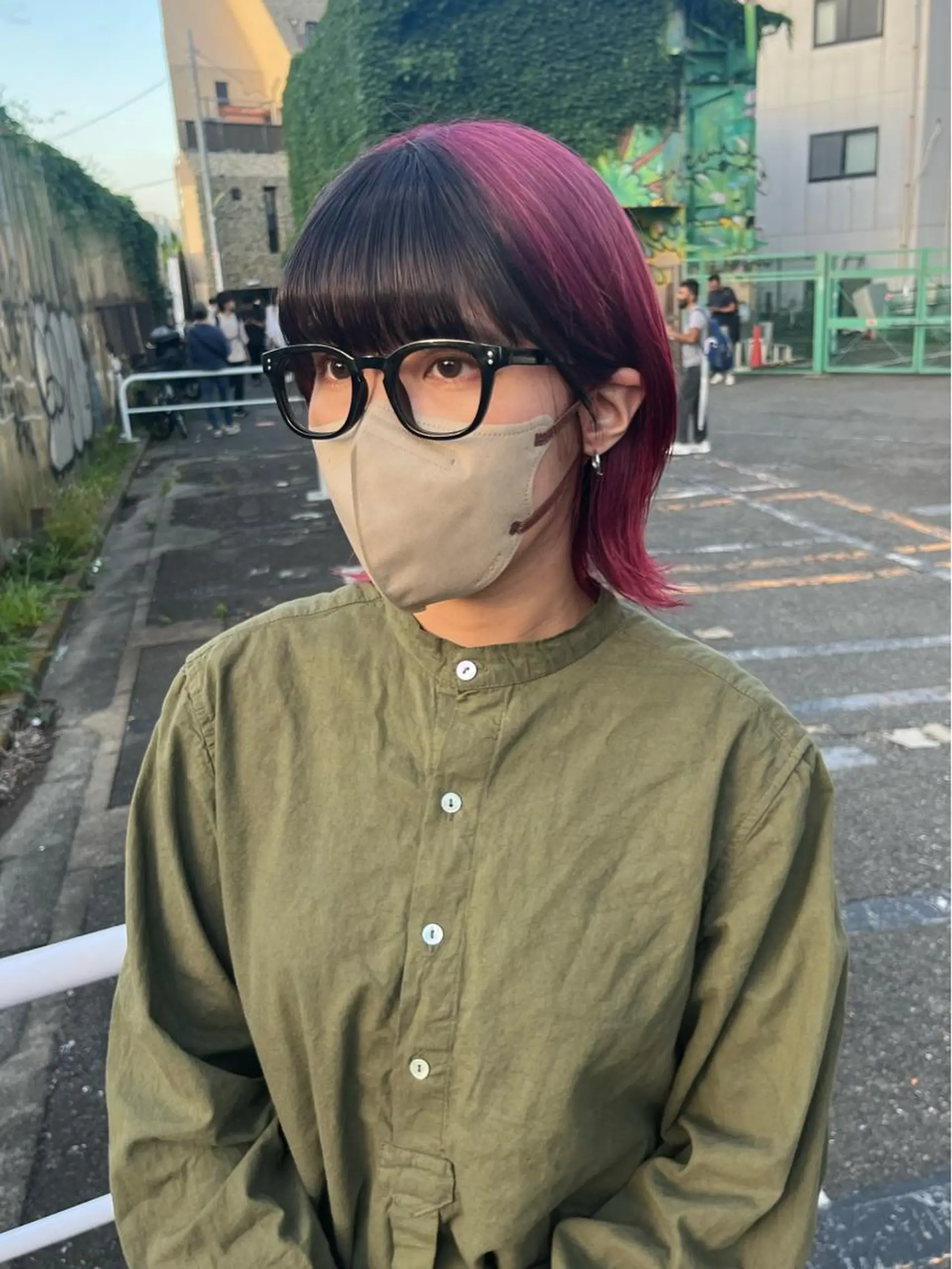 ミディアム ヘアカラー トリートメント ☀️コミヤマミユ☀️ /パーマ/ハイトーンのヘアスタイル