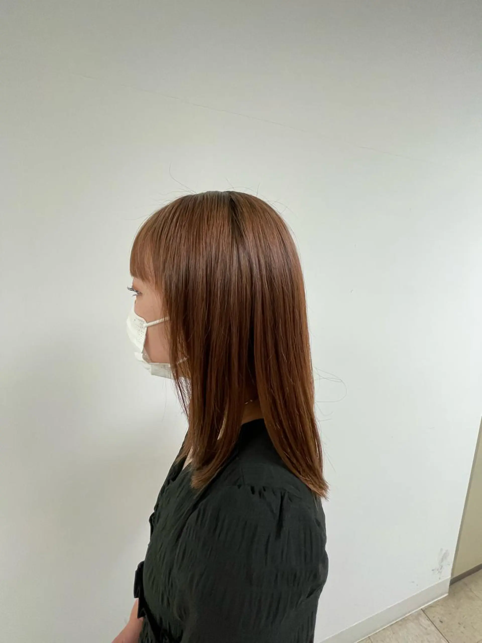 セミロング カラー いとう このみのヘアスタイル