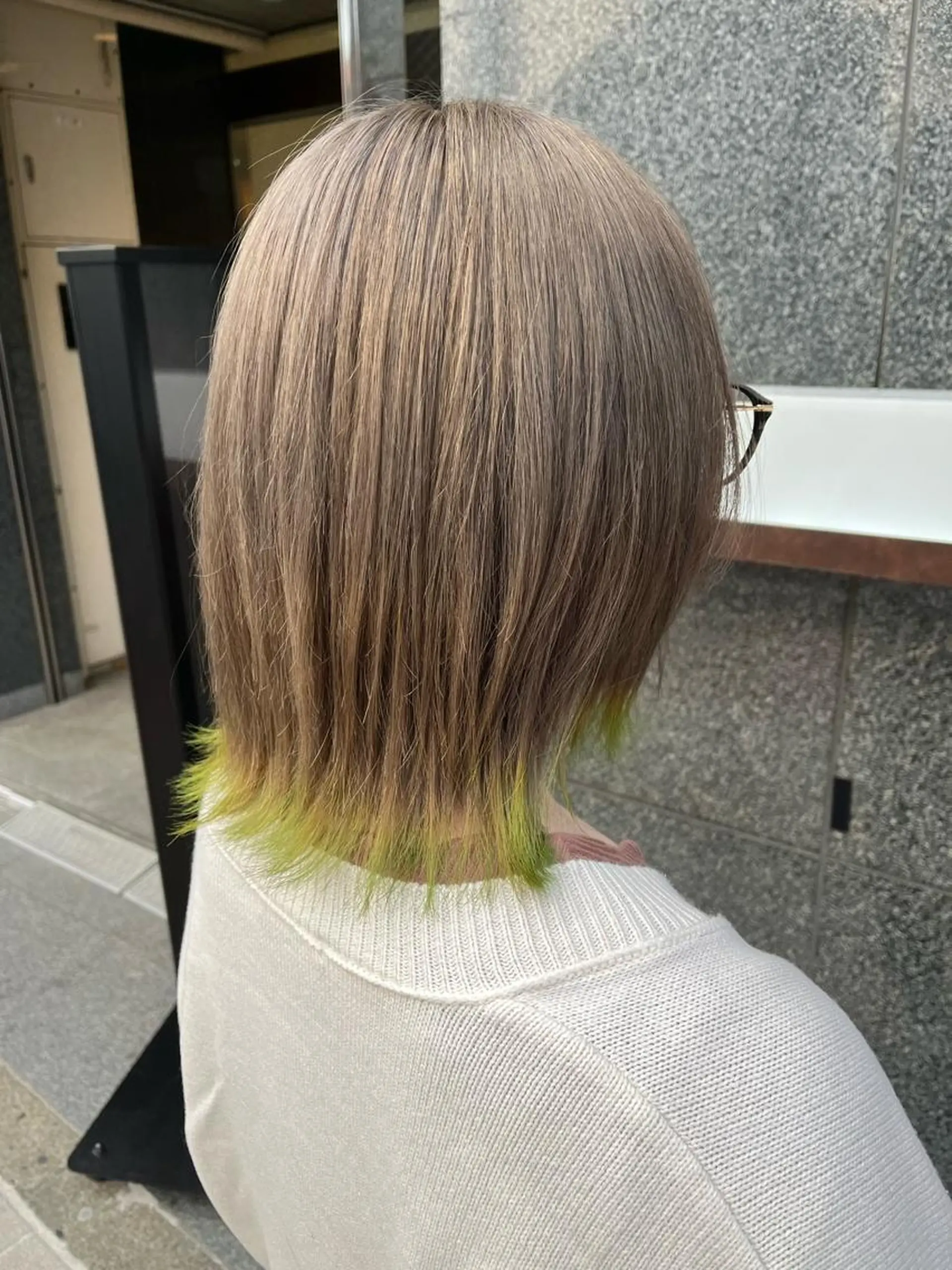 ミディアム カラー 韓国/インナーカラー 🍑YUI🍑のヘアスタイル