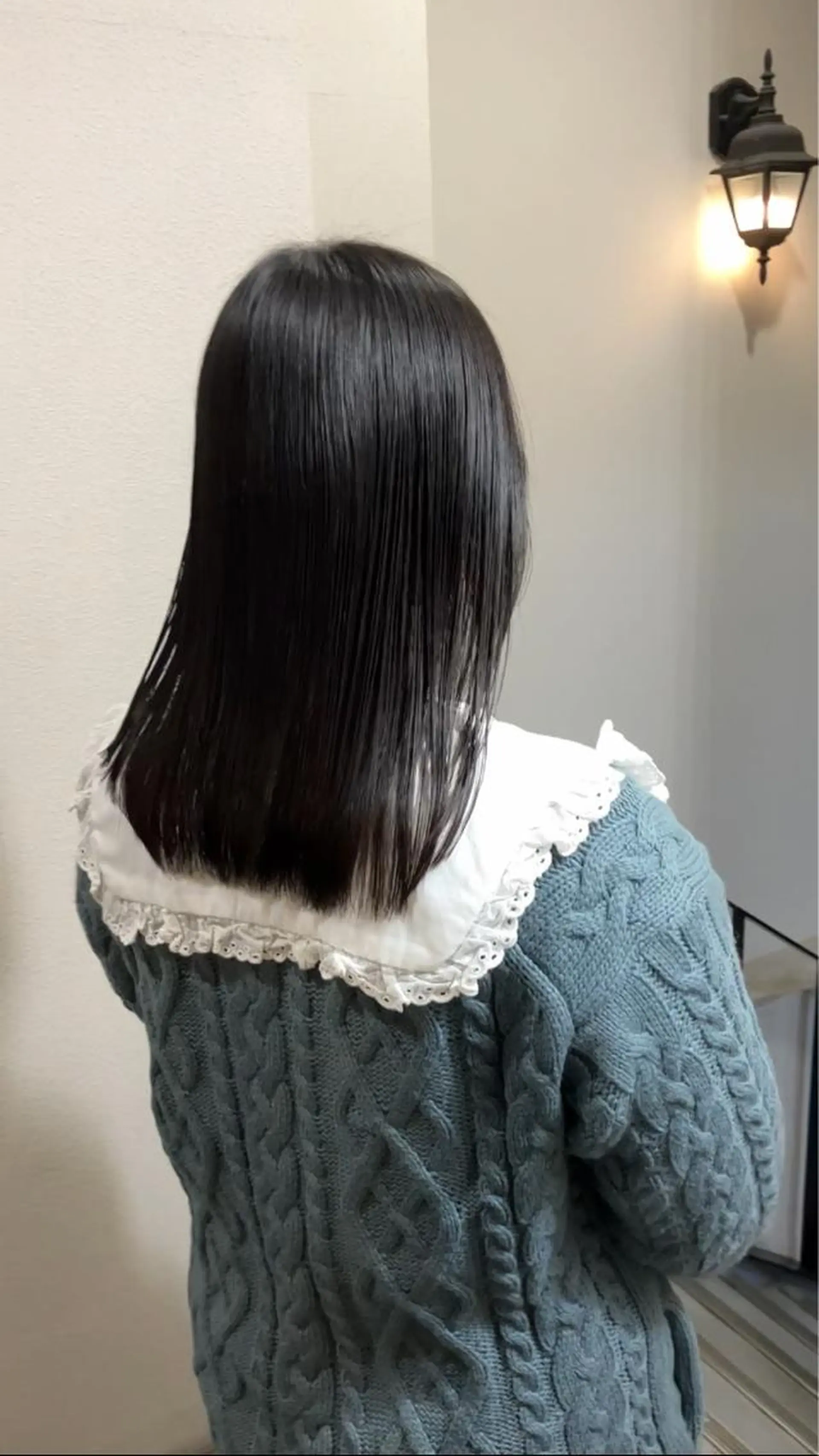 セミロング くせ毛 髪質改善 縮毛矯正 カット 縮毛矯正 トリートメント wa daのヘアスタイル