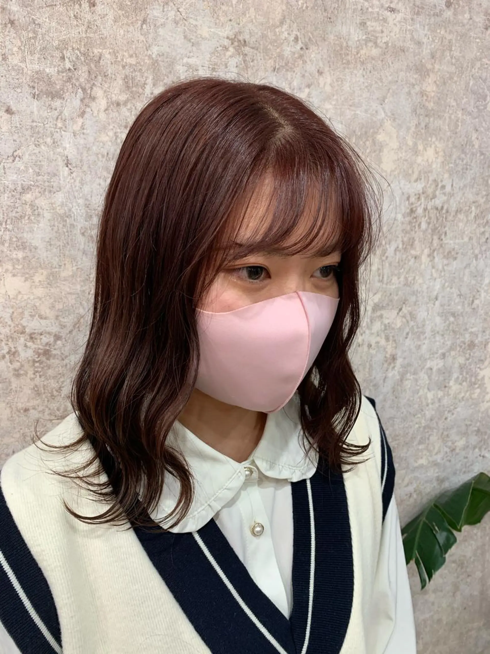 ミディアム カラー 黒髪 透明感カラー 卒業式のヘアスタイル ヘアカラー Ripps長居所属・メテオ ／ヘアカラー 西川菜実のヘアスタイル