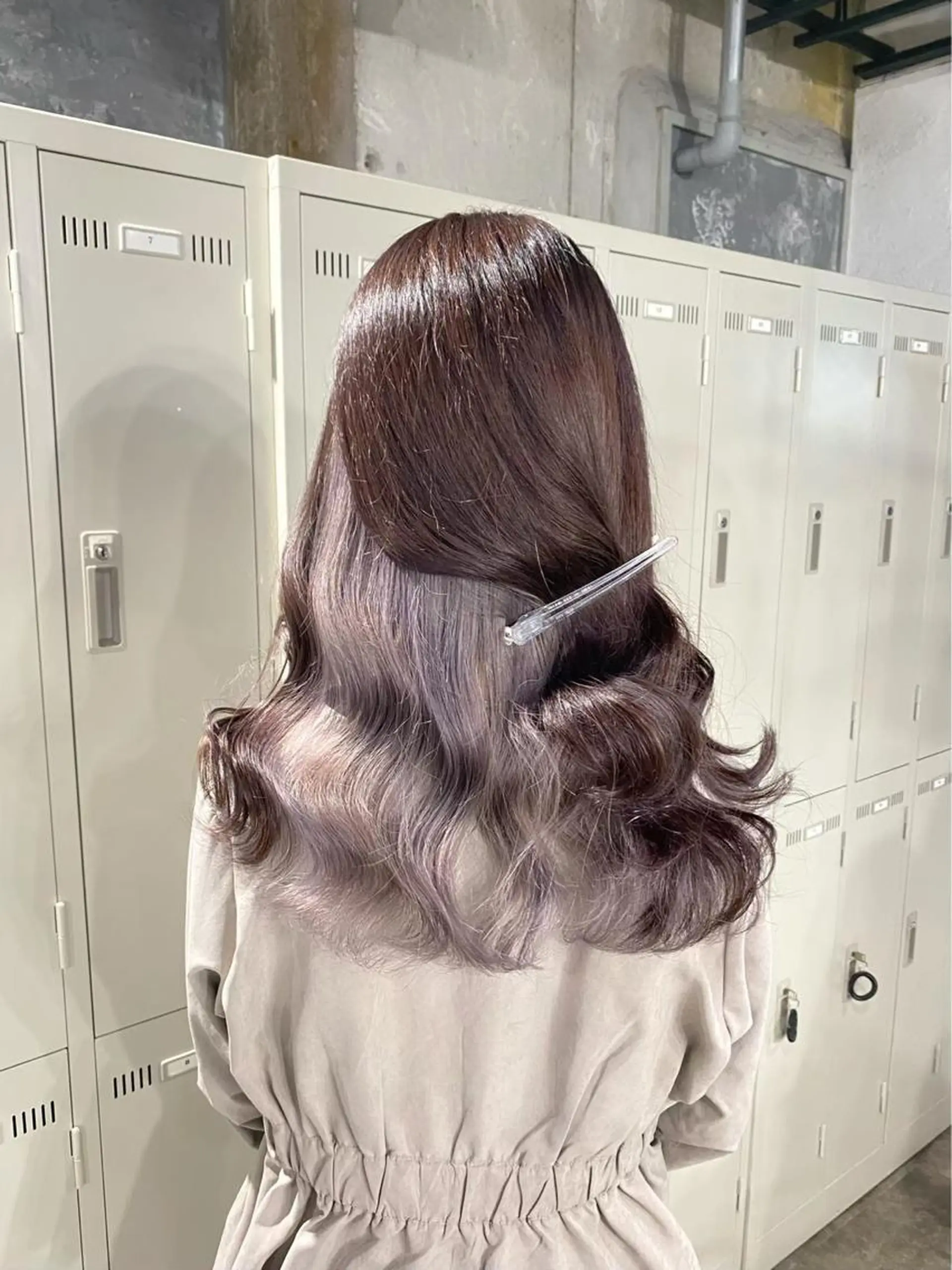 ロング カット ヘアカラー トリートメント ヘアセット 艶カラー の達人のヘアスタイル