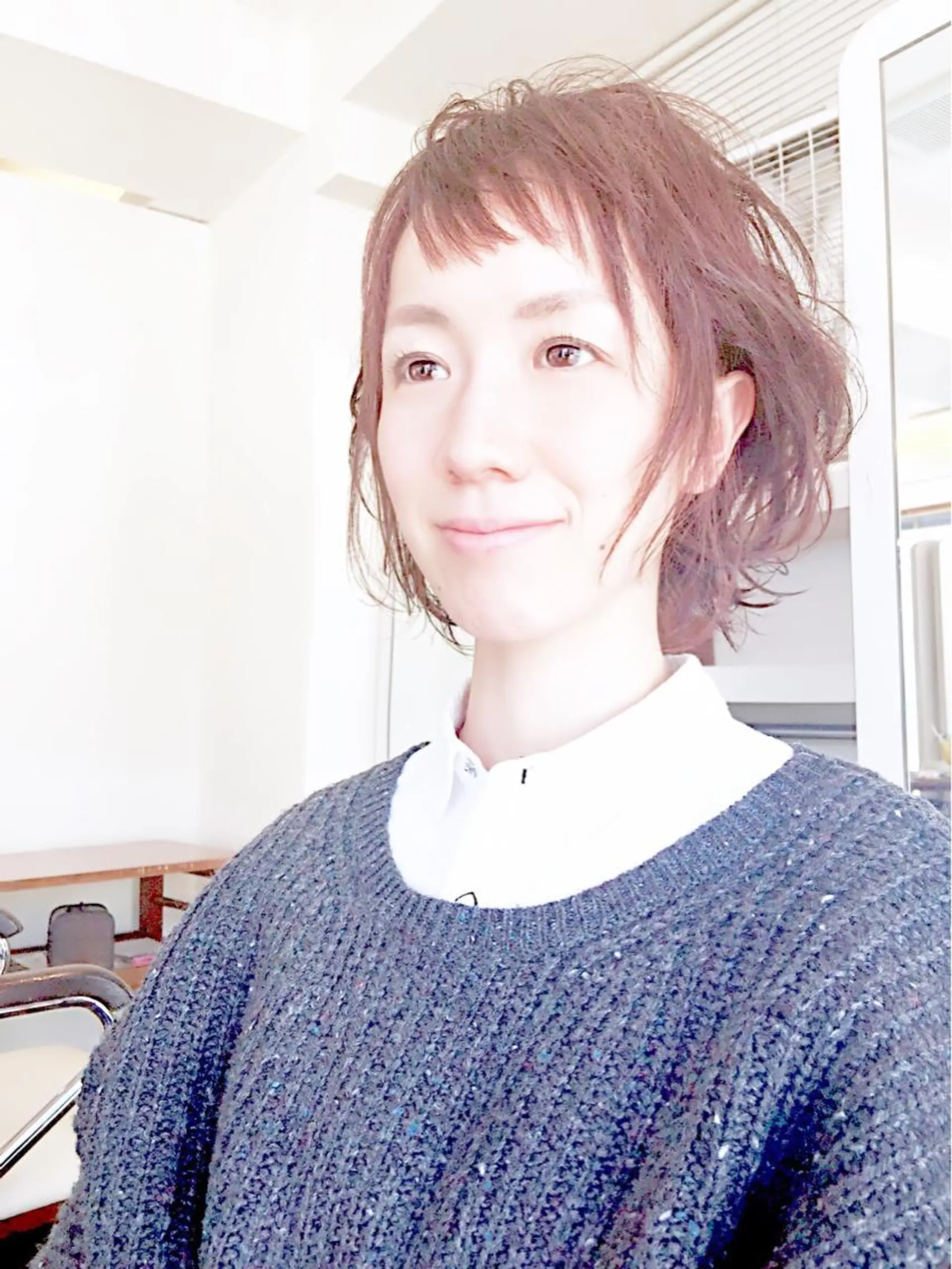 ミディアム nishimura makotoのヘアスタイル