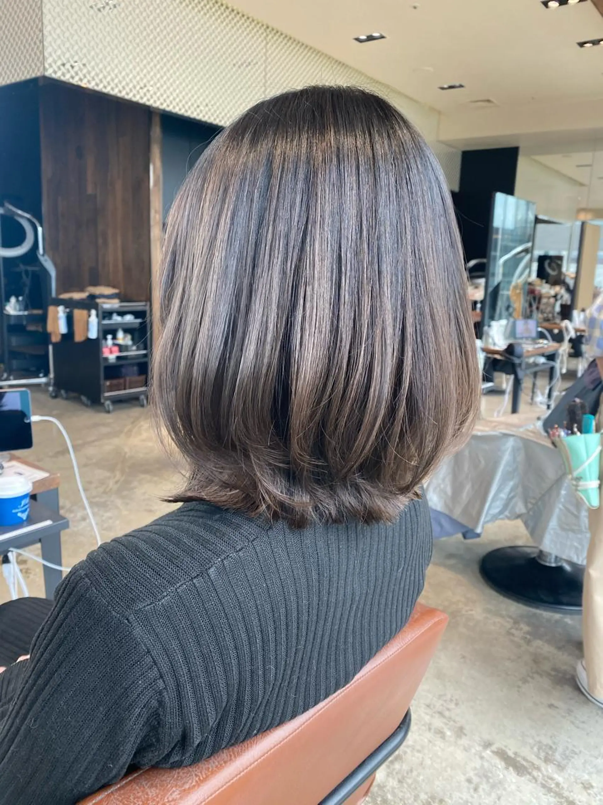 ミディアム 佐藤 悠衣/透明感 カラー/似合わせ前髪のヘアスタイル