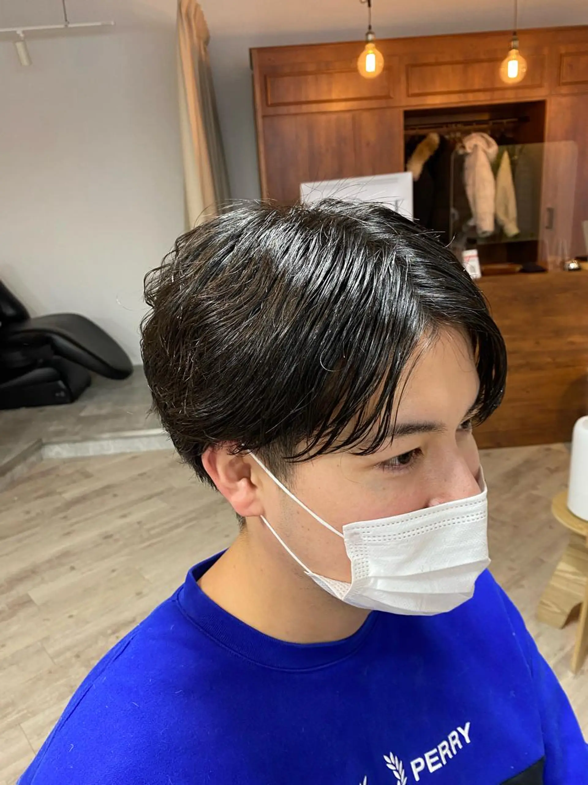 メンズ 波巻きスパイラル/ メンズパーマ/ゆうひのヘアスタイル