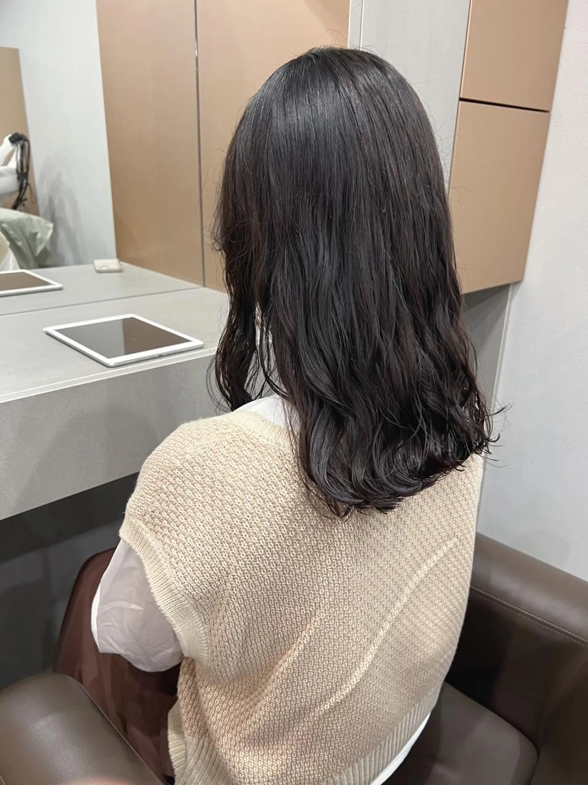 ミディアム パーマ ボブパーマコテ巻き風 パーマNo1深江秀平のヘアスタイル