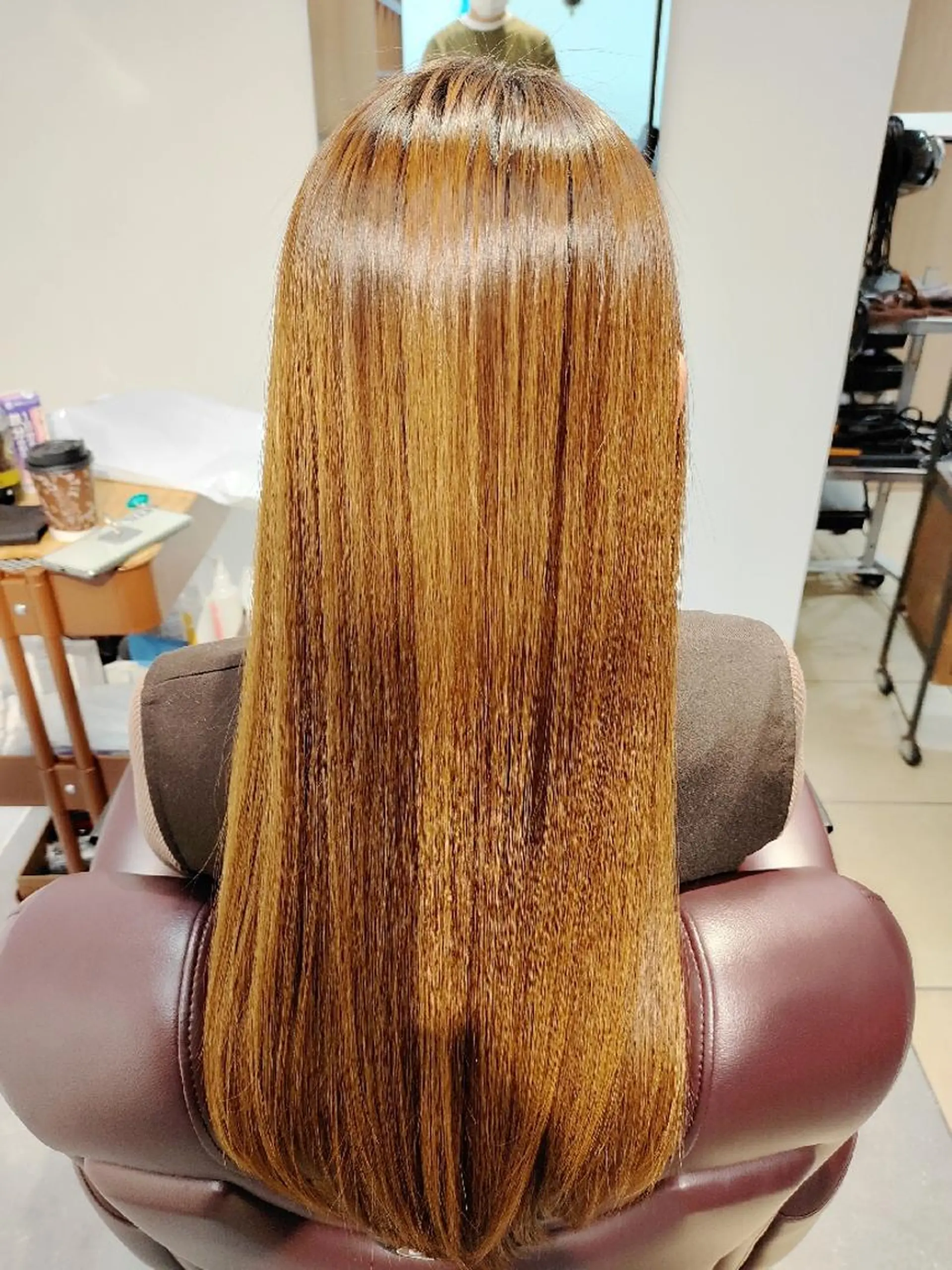 ロング 髪質改善 韓国風ヘア 縮毛矯正 トリートメント 酸性ストレート noa tokyo ノアトウキョウ所属・銀座🍓個室🍓犬飼 英介😁のヘアスタイル