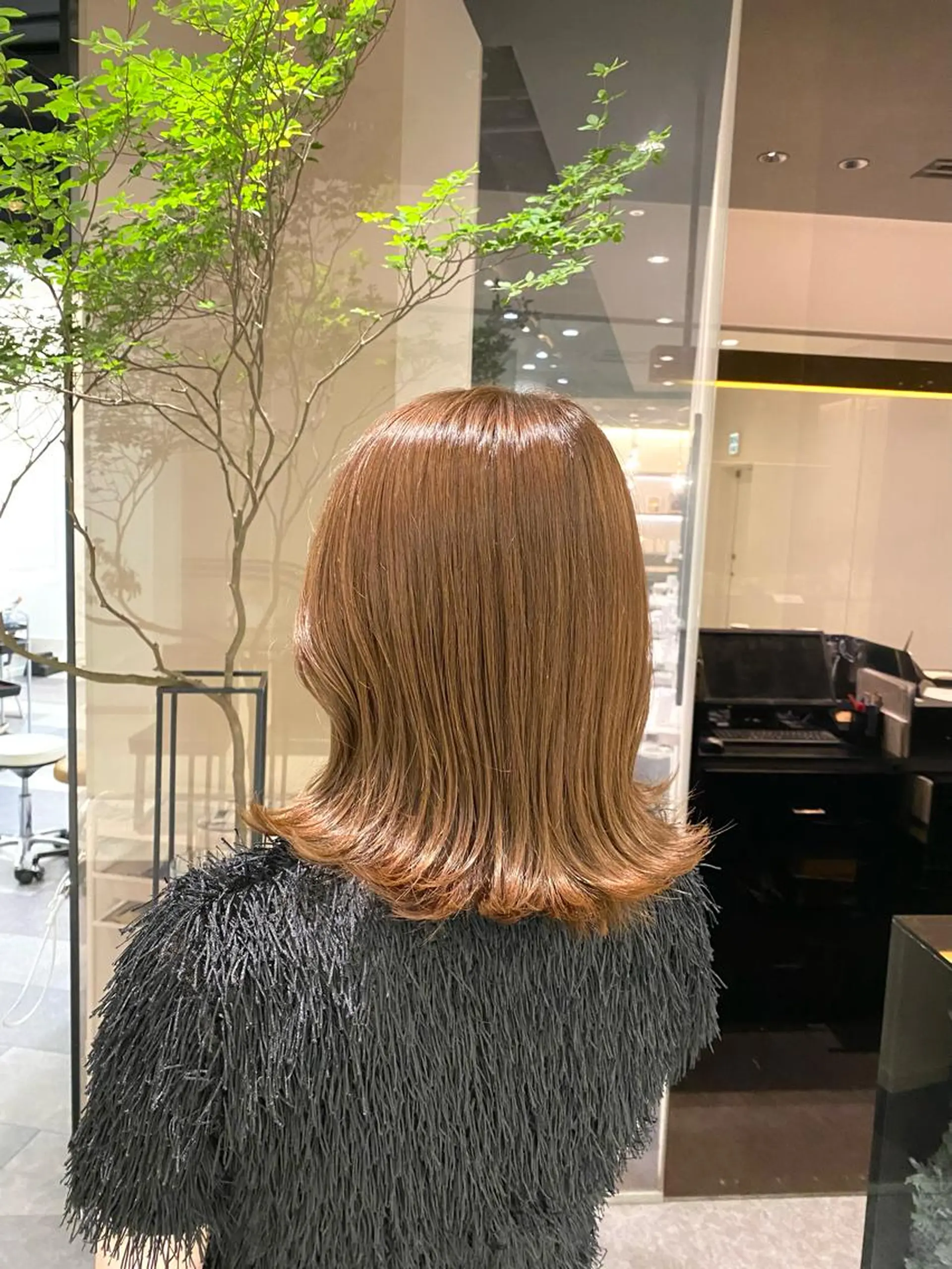 ミディアム カラー 巻ける縮毛矯正/艶 カラーchika🩵のヘアスタイル