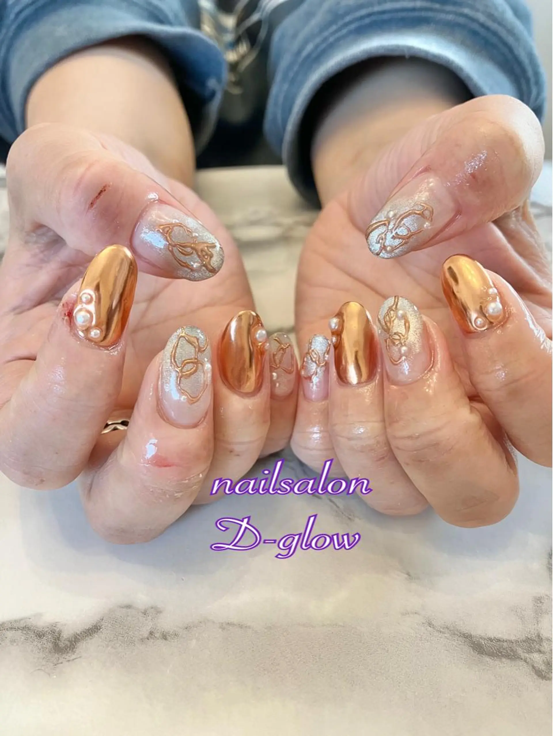 ネイル ハンドネイル ネイルサロン D-glowのネイルデザイン