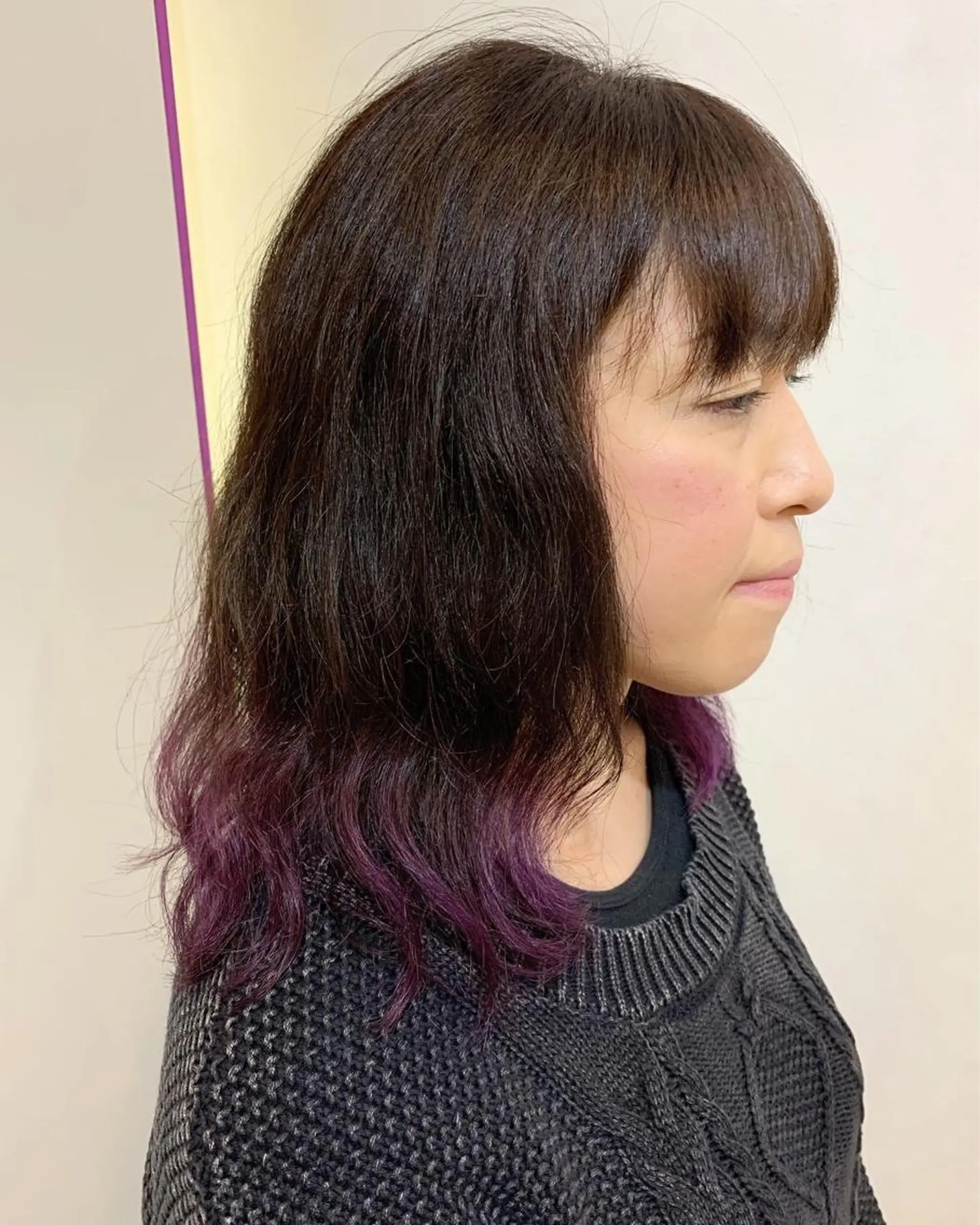 ミディアム カラー グラデーションカラー KARIOCA HEAD DESIGN所属・Sakairi Yunaのヘアスタイル