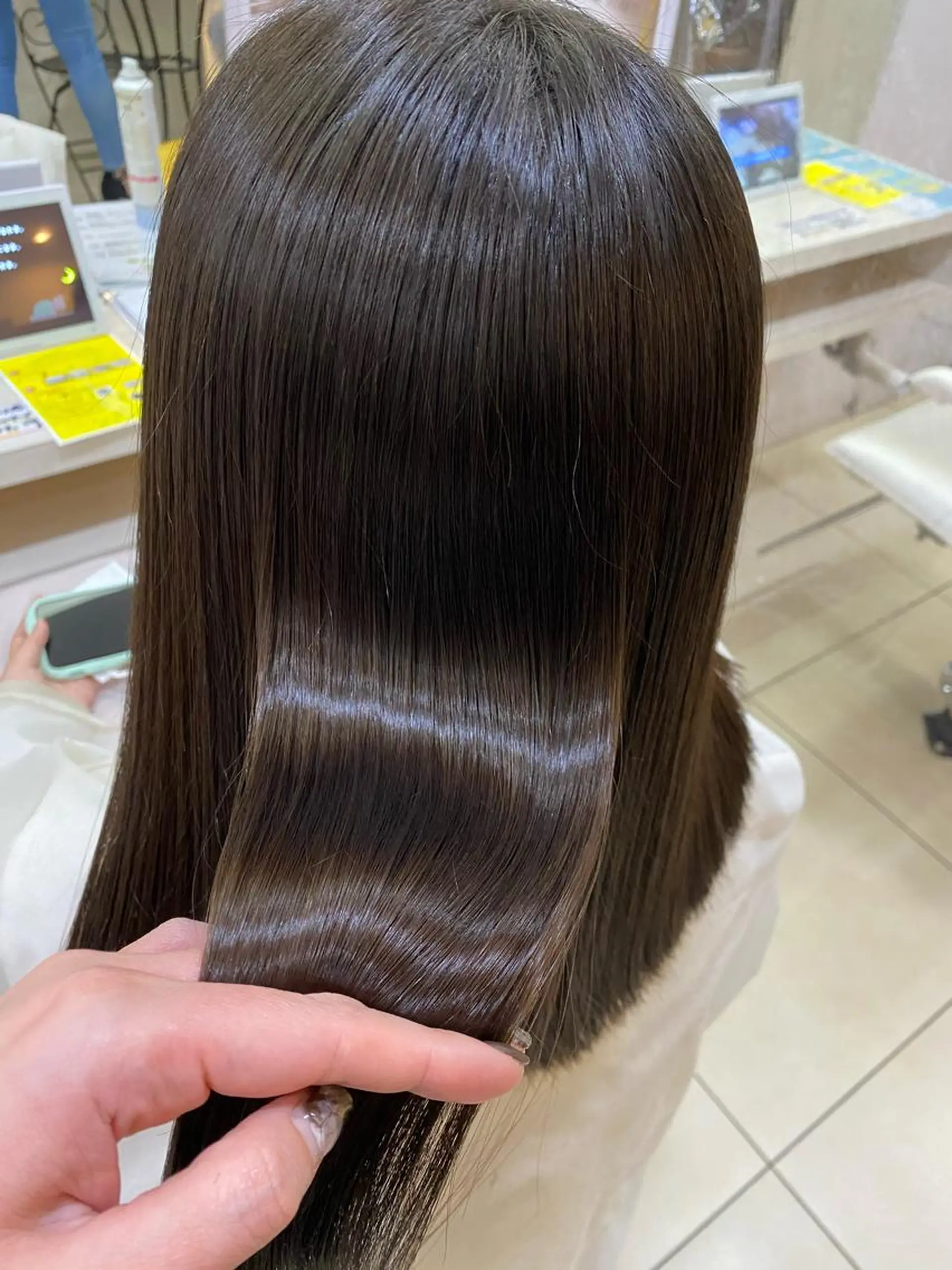 セミロング カット 縮毛矯正 💎髪質改善特化/ 町田莉彩💎のヘアスタイル