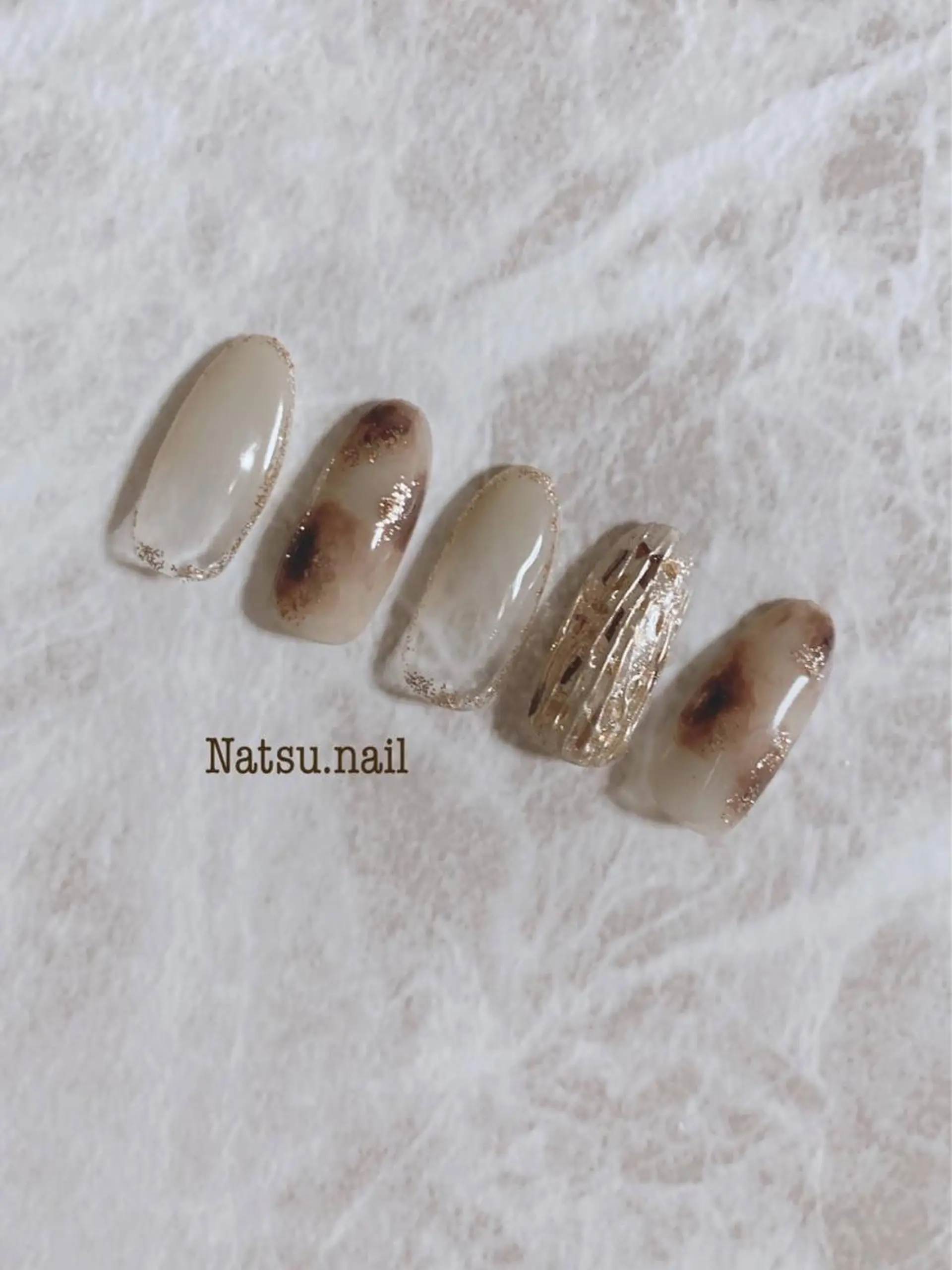 ネイル アニマル柄 シンプルネイル Natsu nailのネイルデザイン