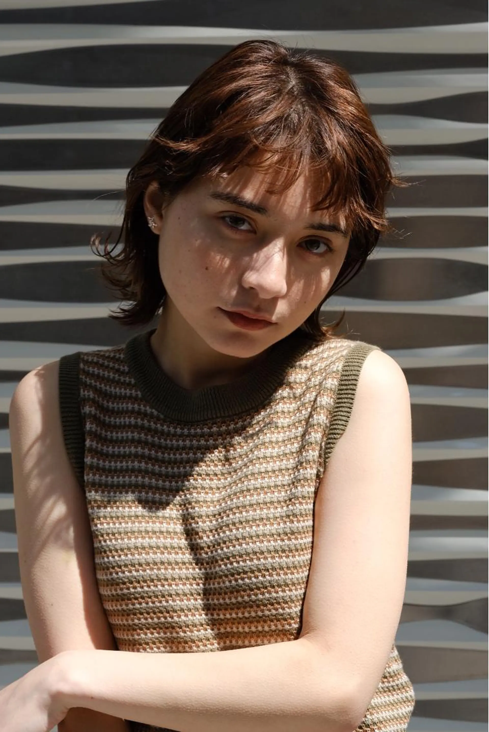 ミディアム カラー カット ヘアカラー トリートメント AVANCE京橋所属・ハイトーンヘア/ 島崎　タクミのヘアスタイル