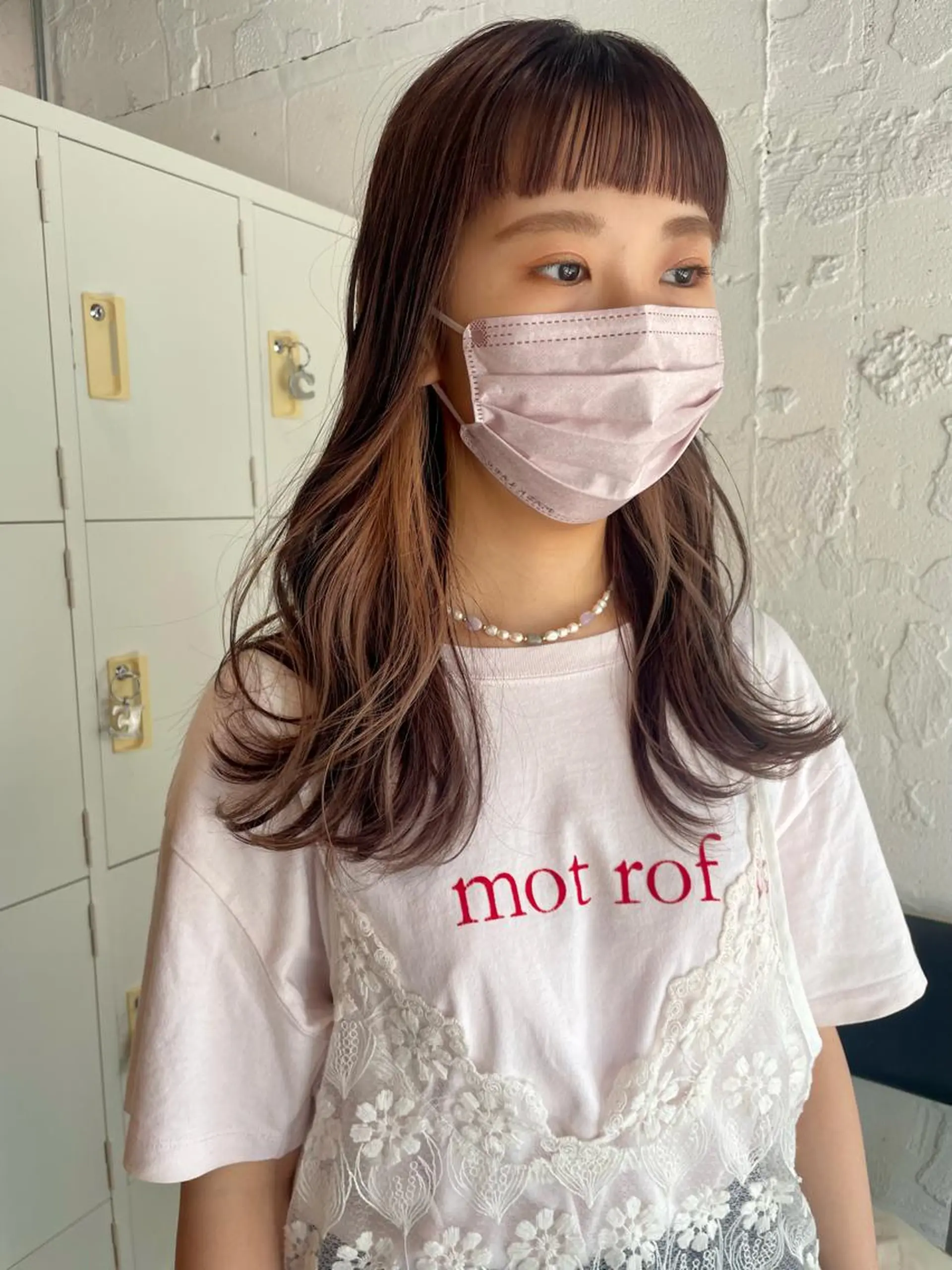 ロング カラー ヘアアレンジ カット ヘアカラー satsuki 暖色・ブラウンカラーのヘアスタイル