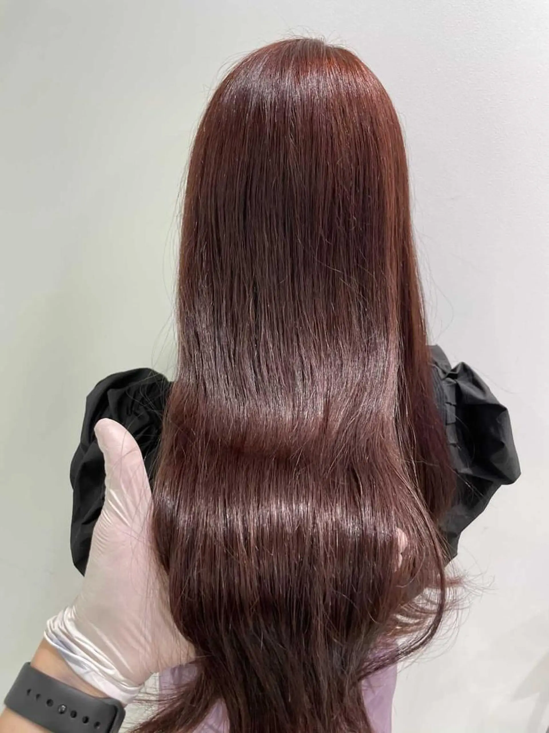 セミロング カラー パーマ ヘアアレンジ ネイル マツエク・マツパ 韓国風ベージュ🤎 赤みなし🌿横浜🤎のヘアスタイル