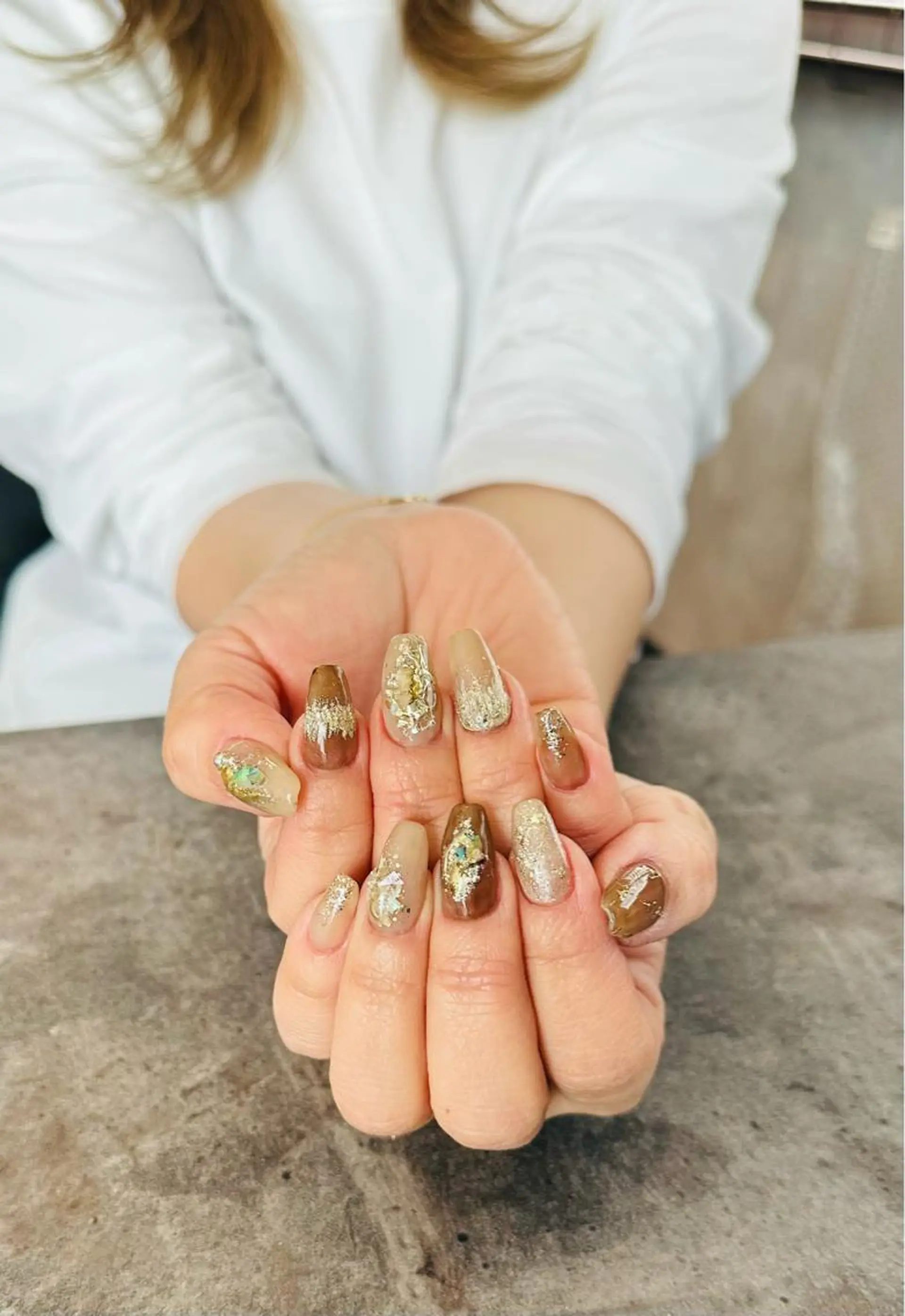 ネイル フラワーネイル ジェルネイル 大理石ネイル(マーブル) ニュアンスネイル シンプルネイル nail salon amanoのネイルデザイン
