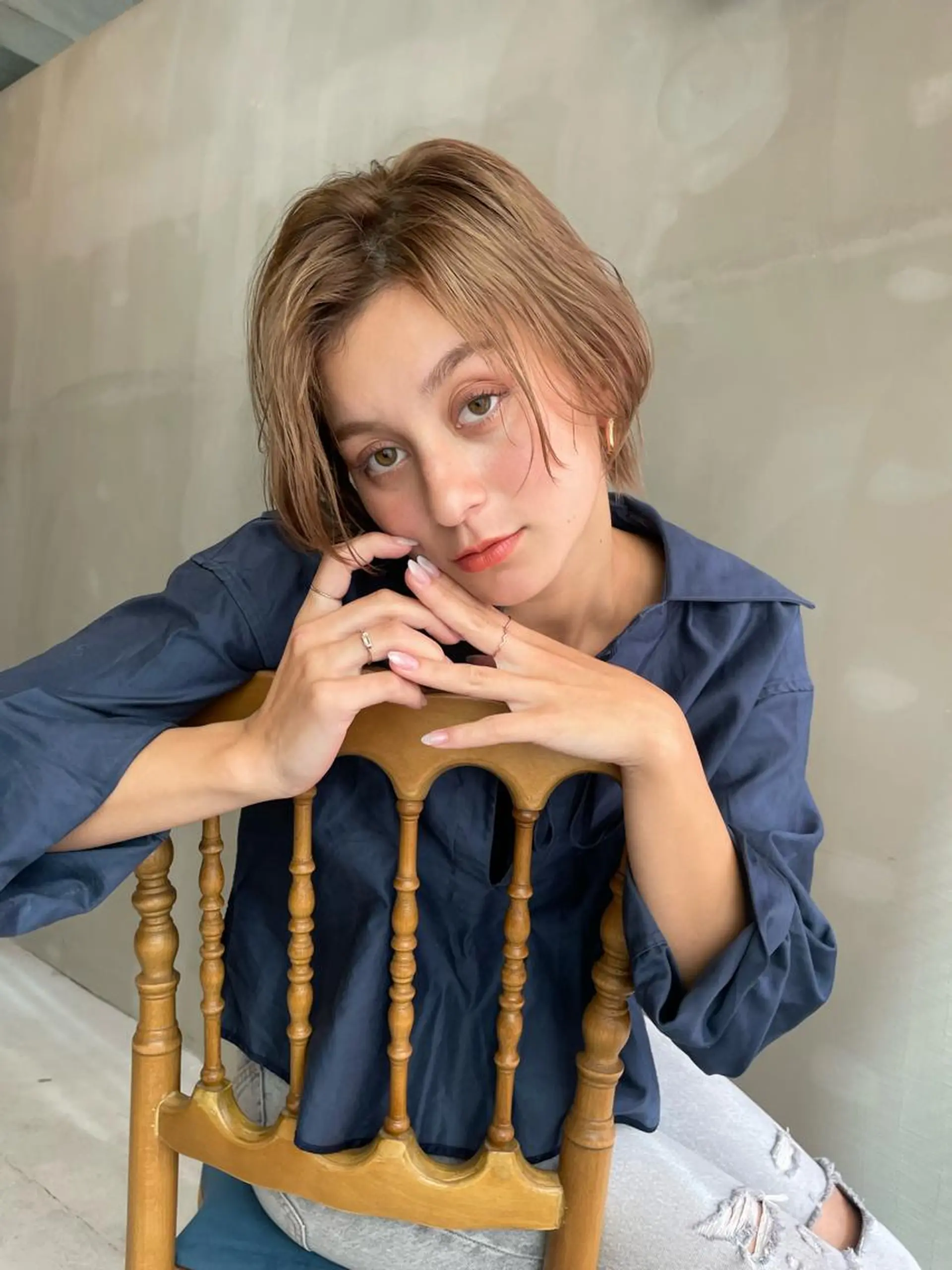 ショート カラー カット ヘアカラー トリートメント ショート/ボブ専門 宮脇美奈/南船場のヘアスタイル