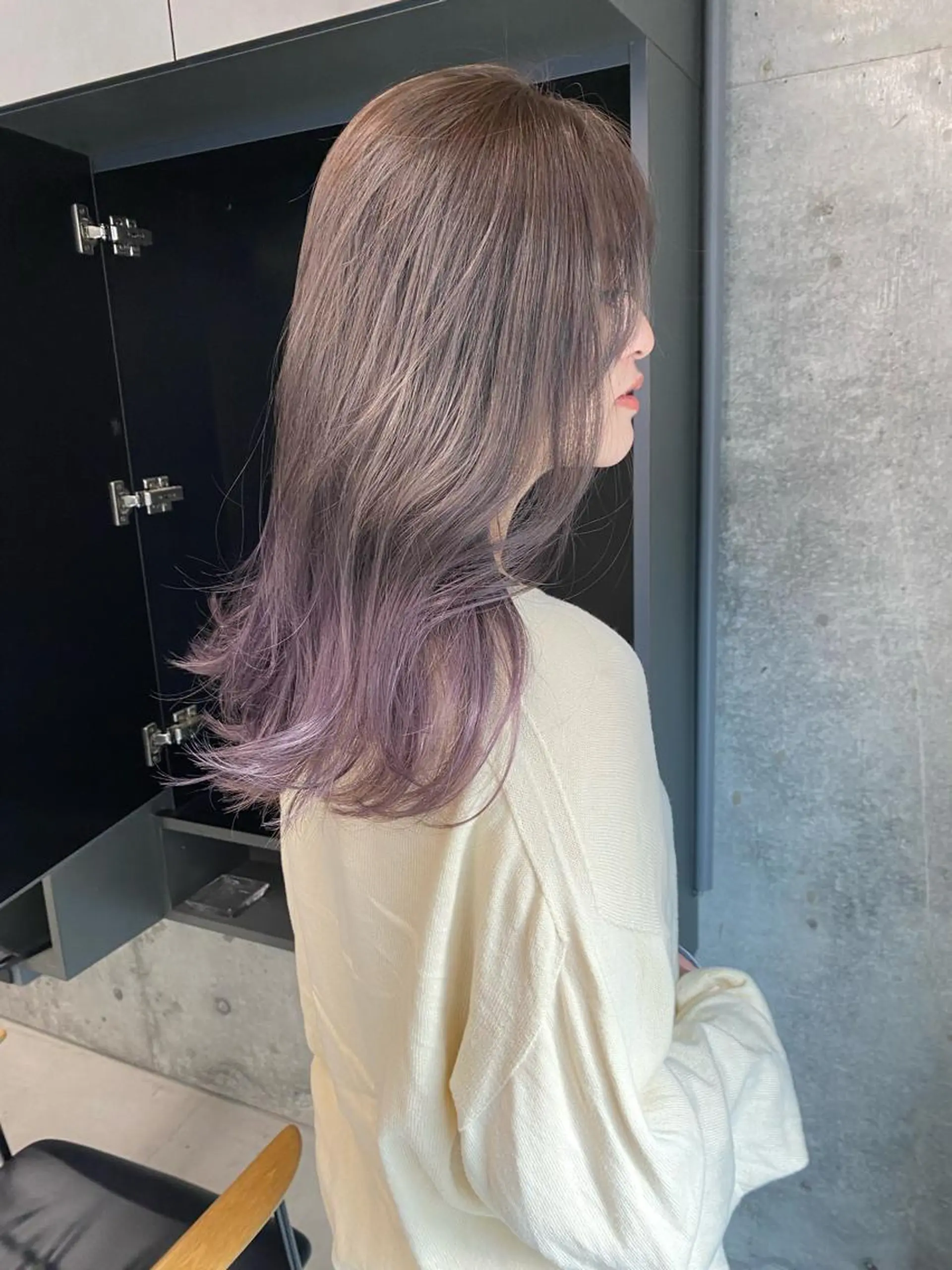 セミロング カラー カット ヘアカラー レイヤー/柔色 カラー/SAkiのヘアスタイル