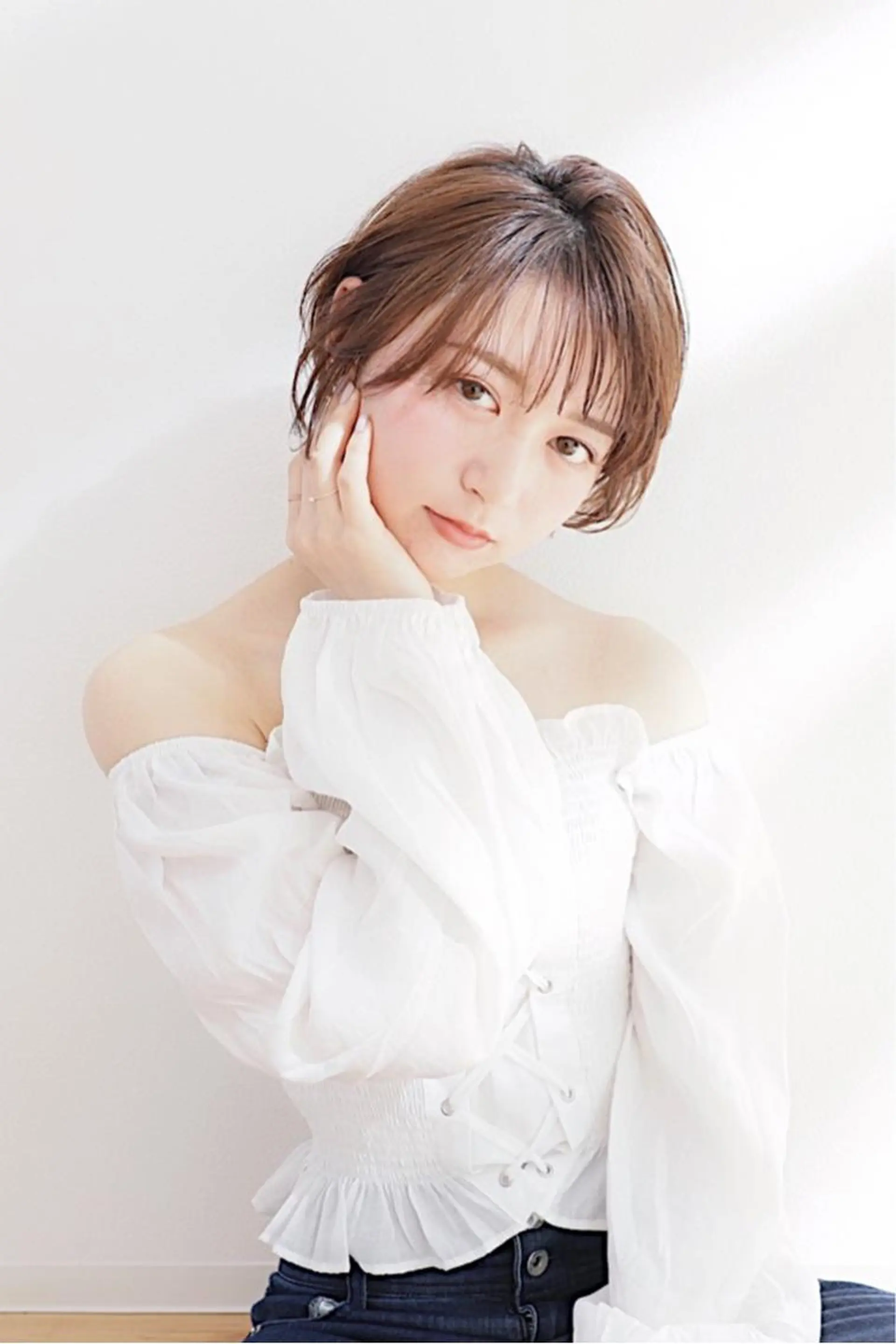 ショート ショートヘア 小顔カット カット ヘアカラー トリートメント リンネ 甲東園のヘアスタイル