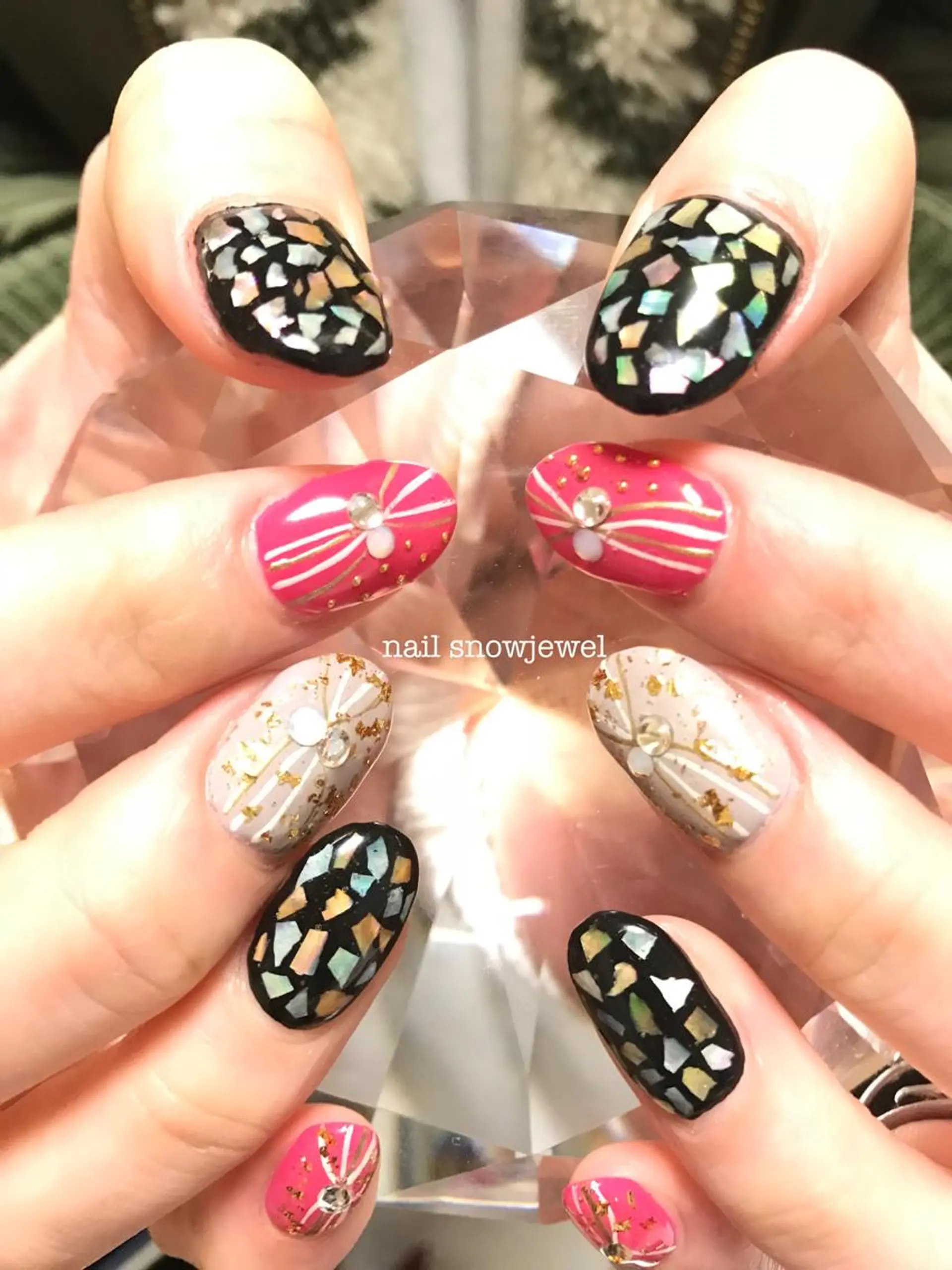 ネイル アートネイル nail snowjewelのネイルデザイン