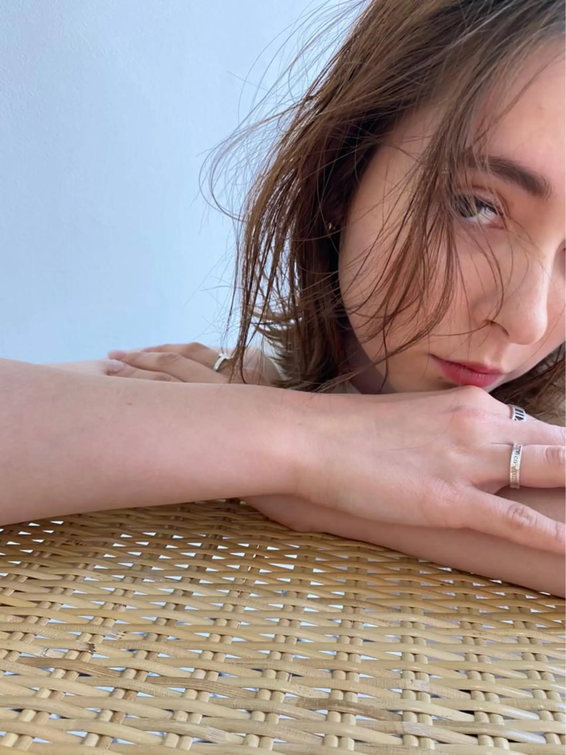 ミディアム カラー パーマ ヘアアレンジ 韓国ヘア/耳ツボジュ エリー♡ayumuのヘアスタイル