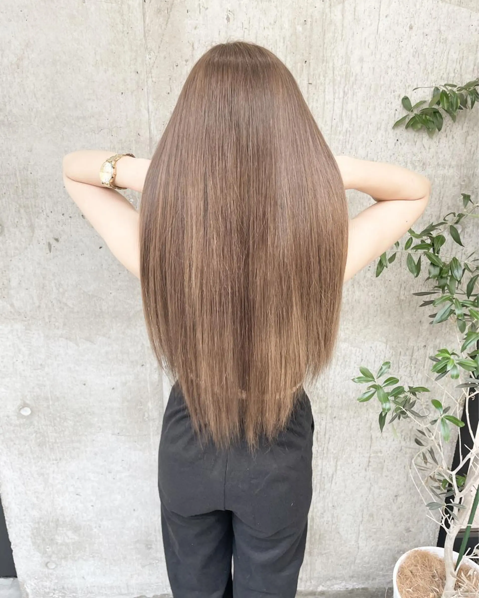 ロング カラー ヘアアレンジ ヘアカラー TATSUYA アートディレクターのヘアスタイル