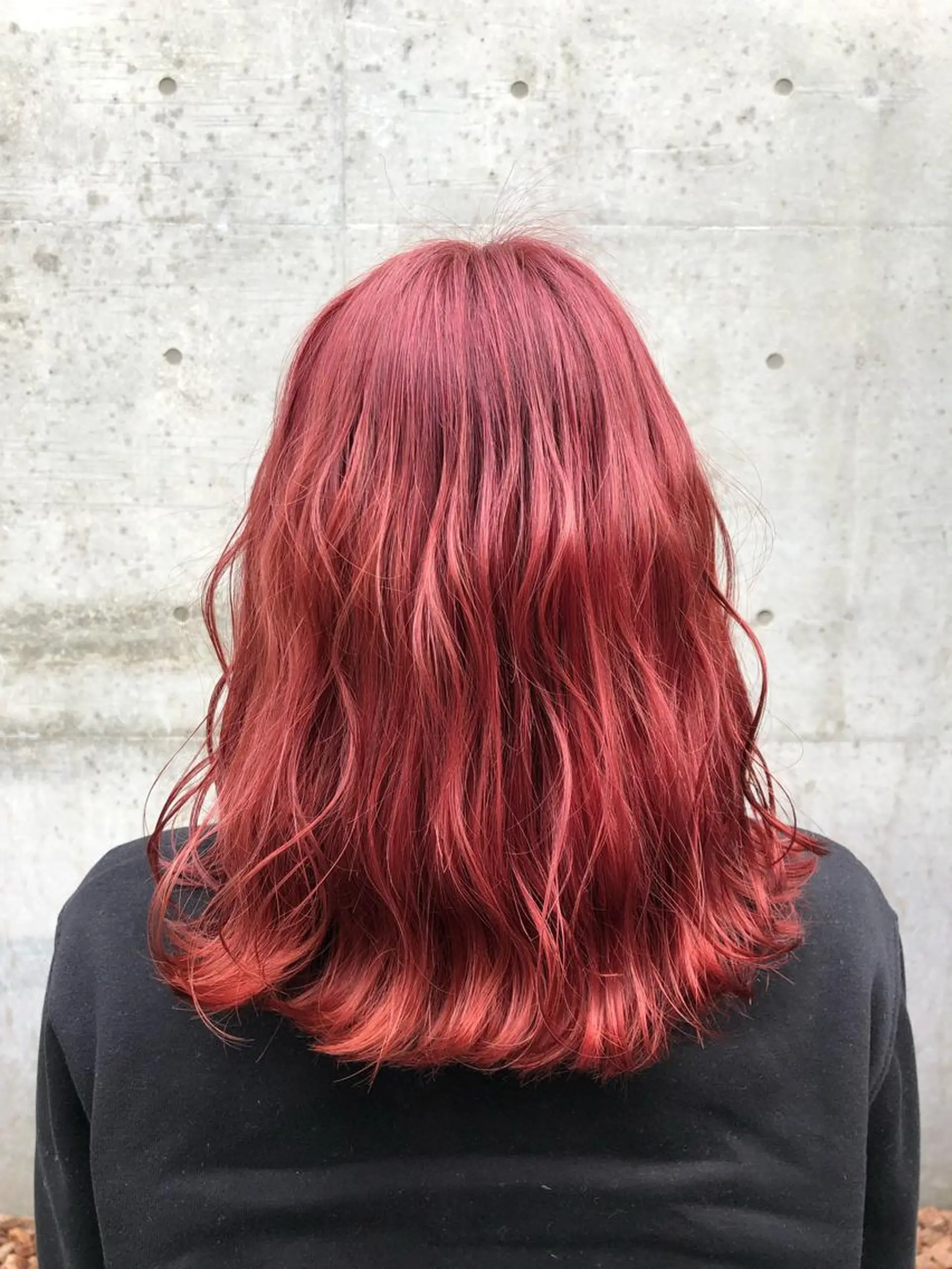 ミディアム カラー ブリーチ ピンクカラー ヘアカラー ヘアセット 韓国ヘア🤍髪質改善 🇰🇷AKANEのヘアスタイル