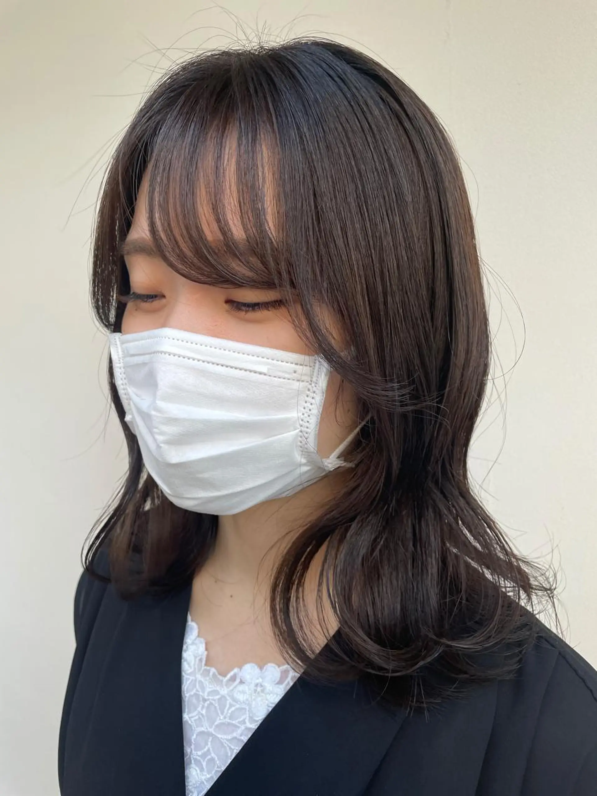 ロング カット ヘアカラー 女性に人気♪ はやしほのかのヘアスタイル