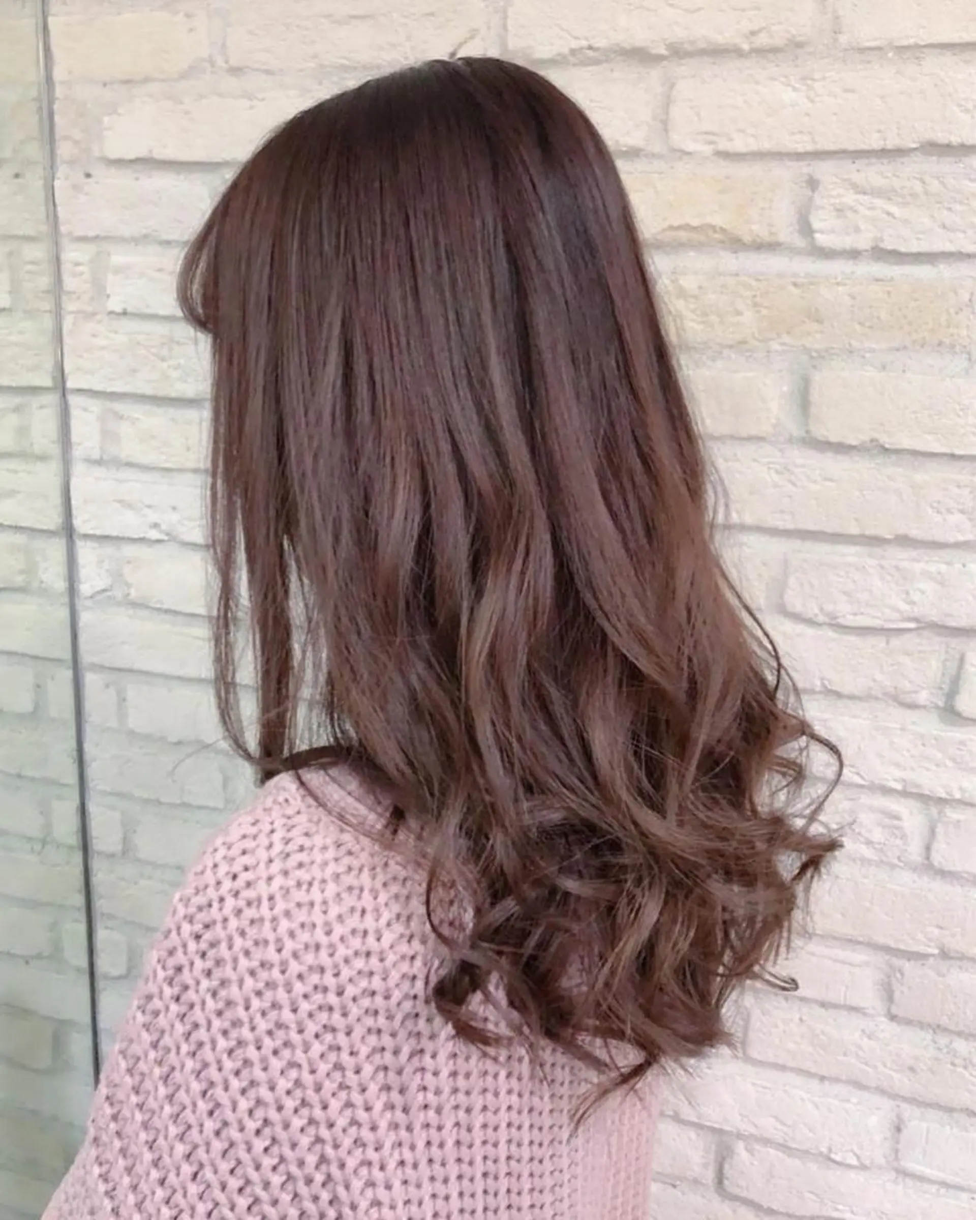 ミディアム カラー ベージュカラー ピンクカラー ピンクベージュ HAUS 片山みほのヘアスタイル