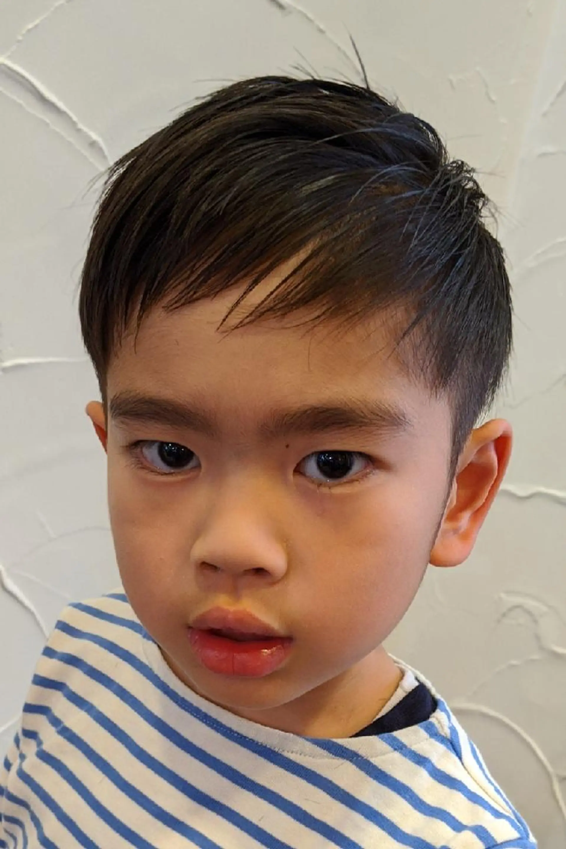 ショート メンズ キッズ ツーブロック 髪質改善&白髪ぼかし カラー♡店長みやけ♡のヘアスタイル