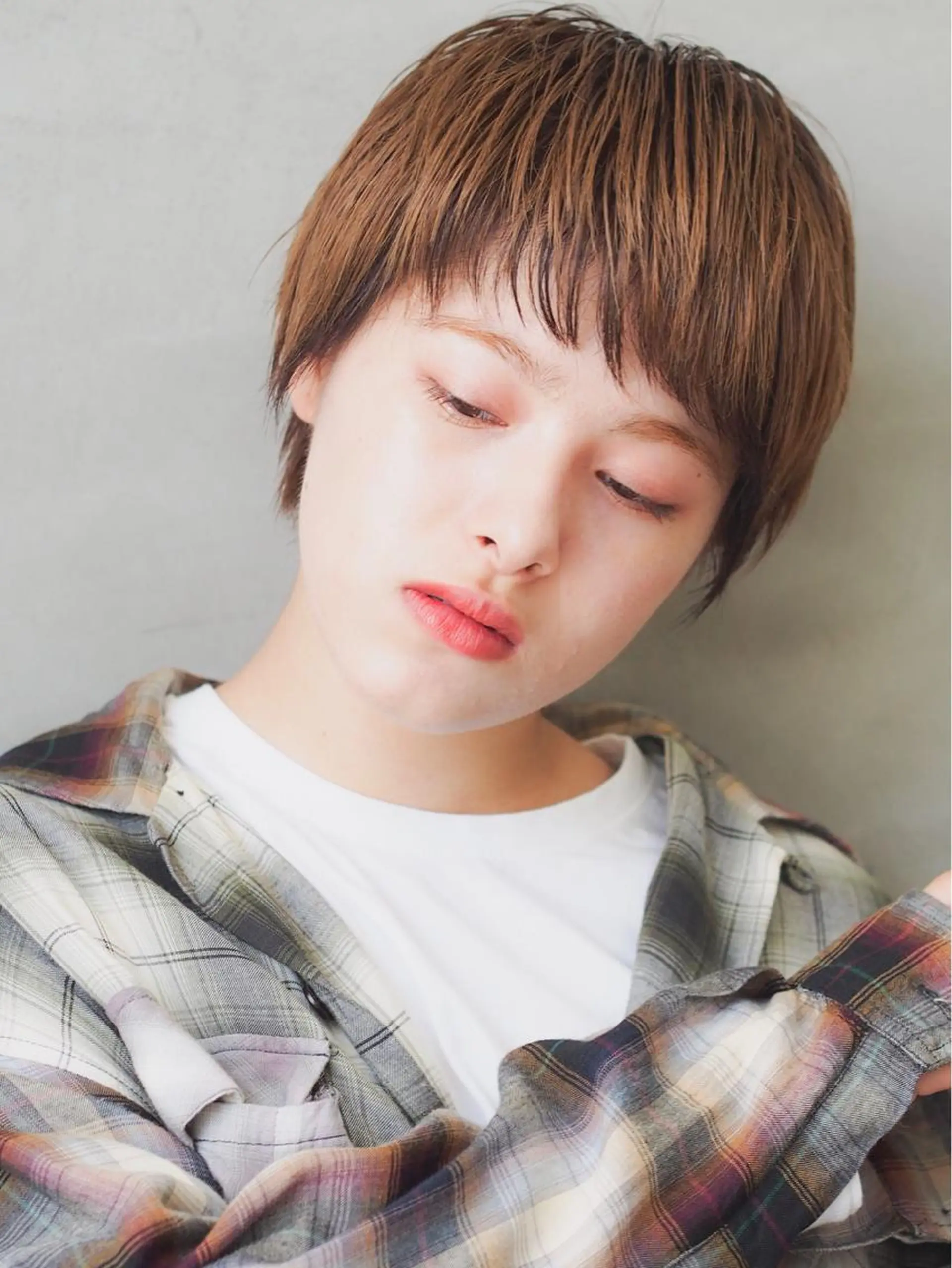 ショート カラー ベリーショート アッシュ グレージュ ショートヘア ショート・ボブ 徳竹淳一のヘアスタイル