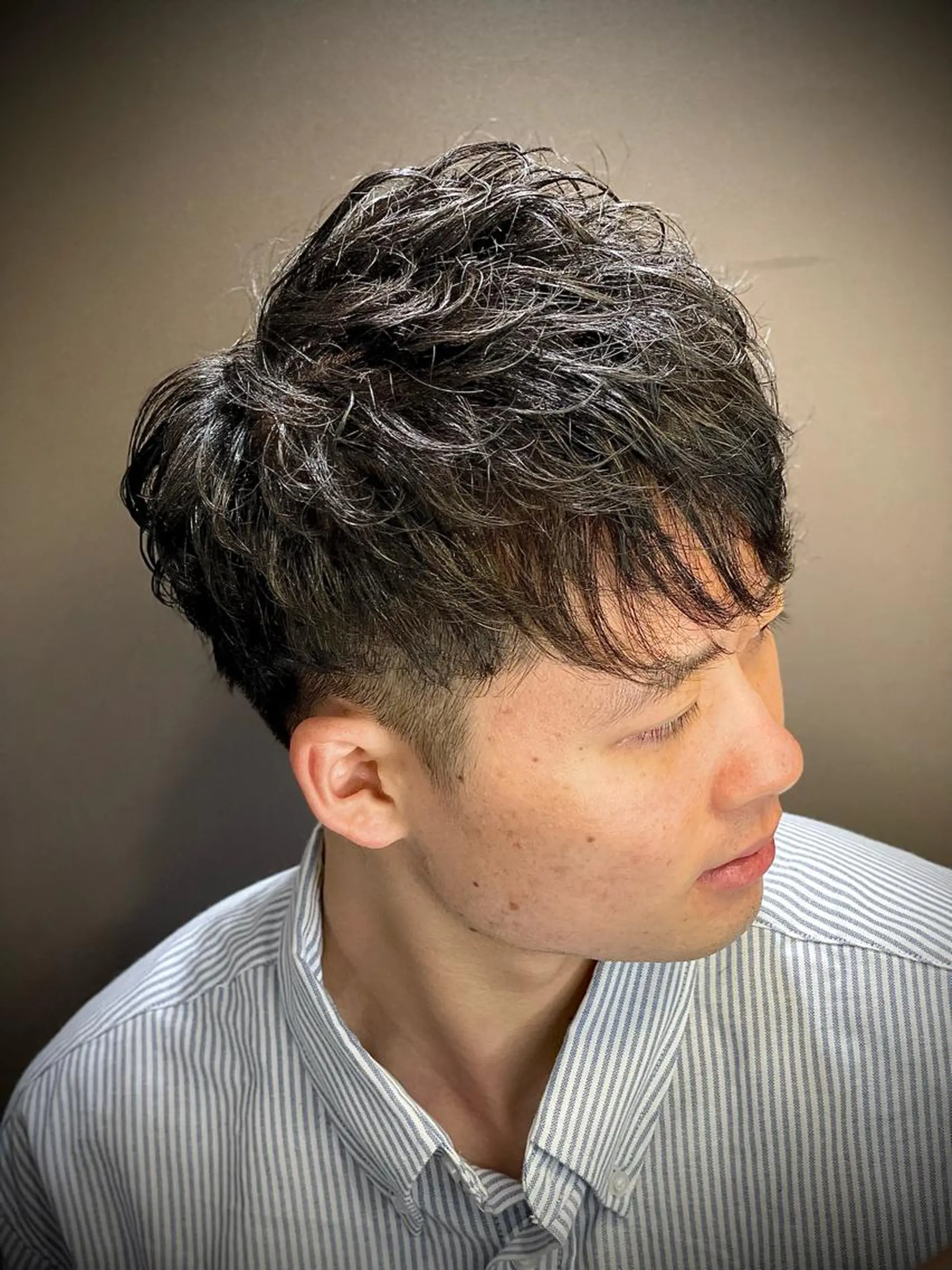 ショート パーマ 浅見 天翔のヘアスタイル