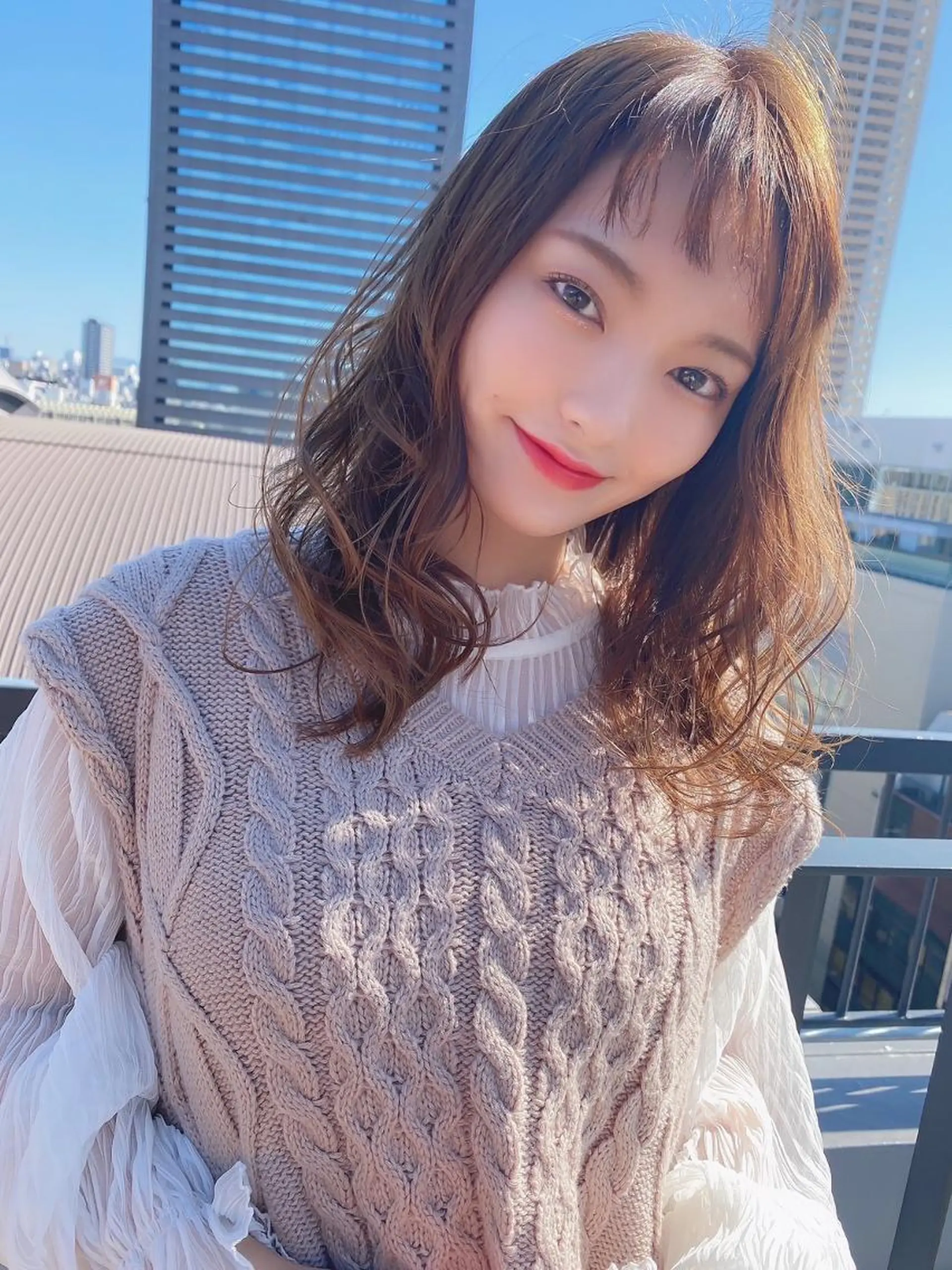 ミディアム カラー 透明感カラー イルミナカラー トリートメント ⭐️Shelter by TOKYO⭐️のヘアスタイル