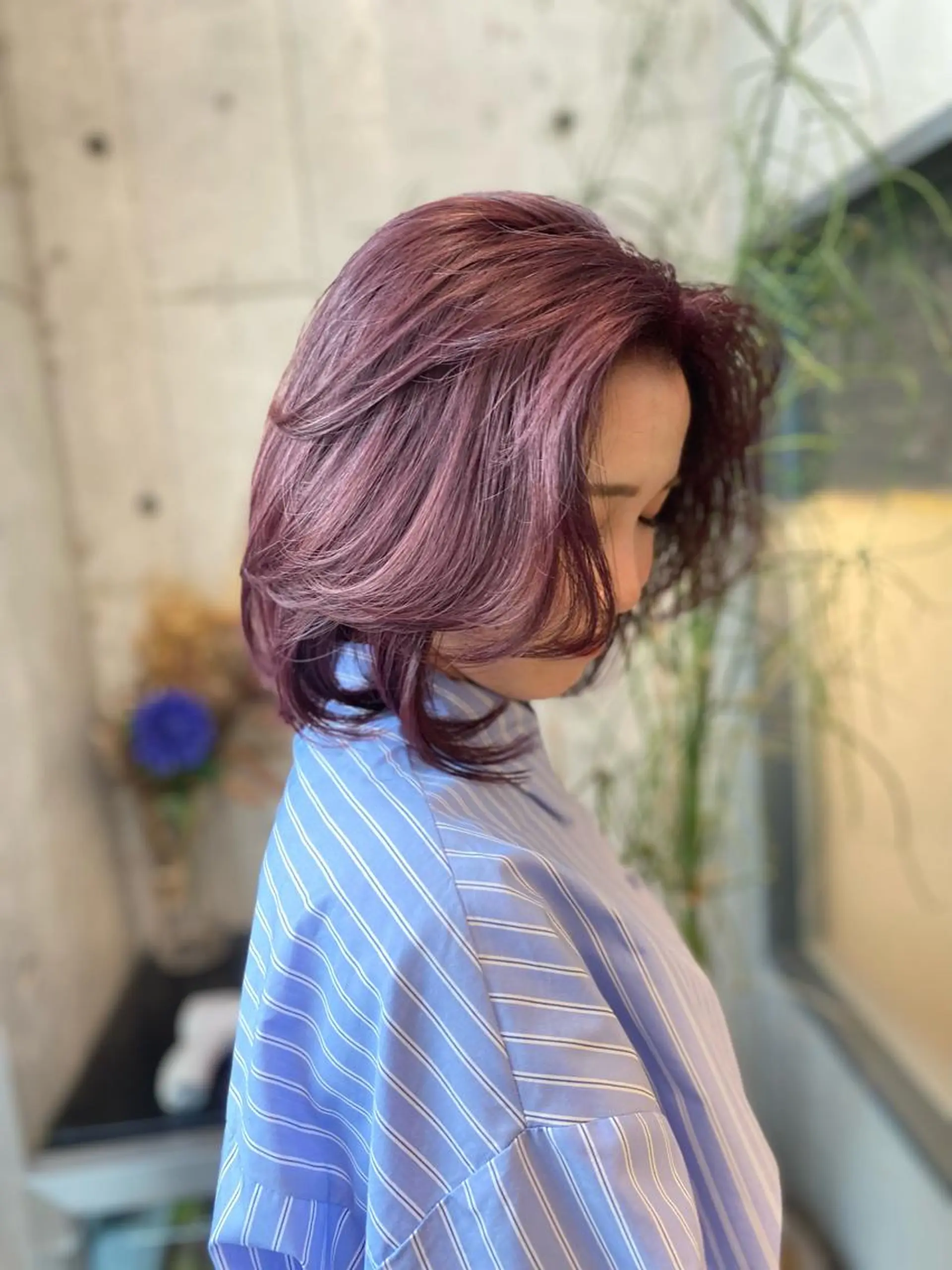 ミディアム カラー ヘアアレンジ レイヤーカット カット mina 🌷のヘアスタイル
