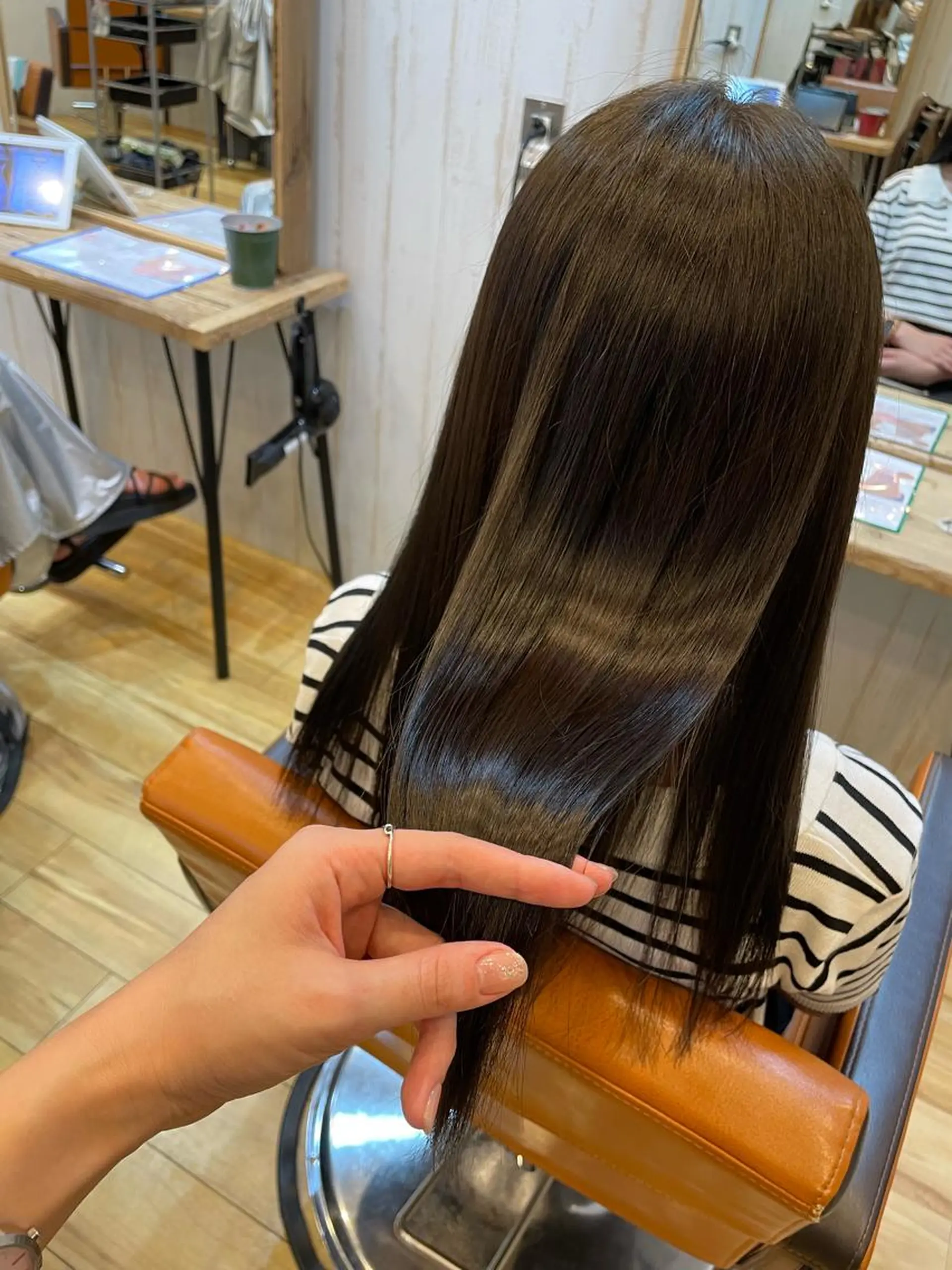 セミロング カラー トリートメント カット ヘアカラー トリートメント Agu  hair you所属・♡ yumaのヘアスタイル