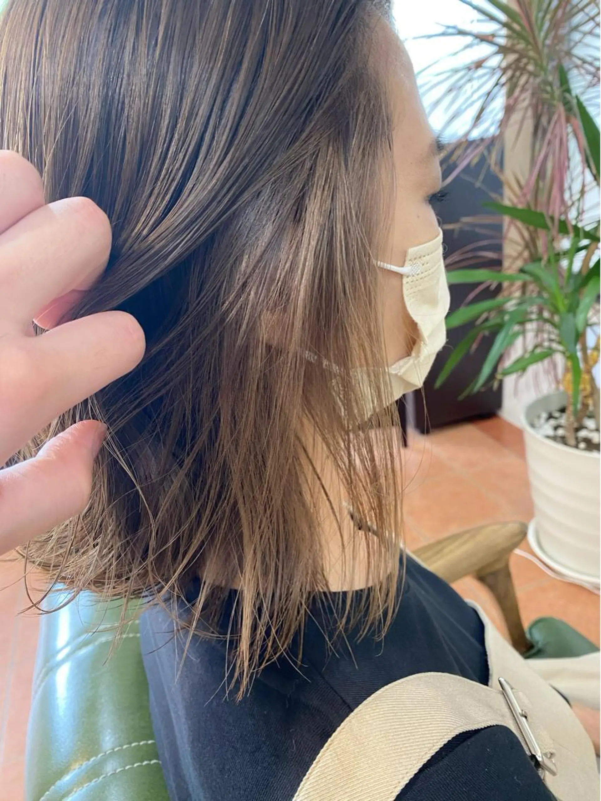 ミディアム カラー ヘアカラー トリートメント 石井 佑樹のヘアスタイル