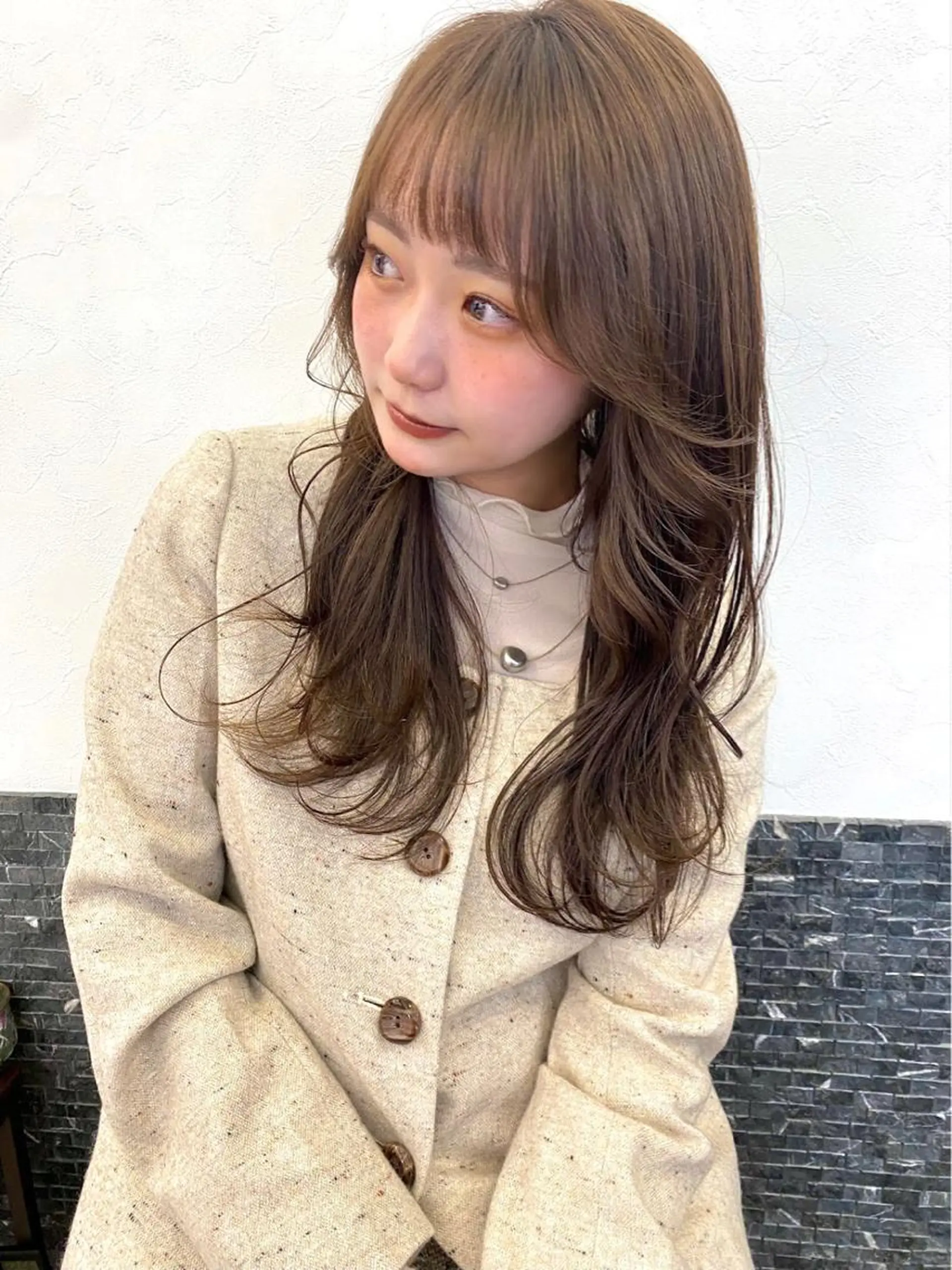 ロング レイヤー/顔周り 田山　穂波のヘアスタイル