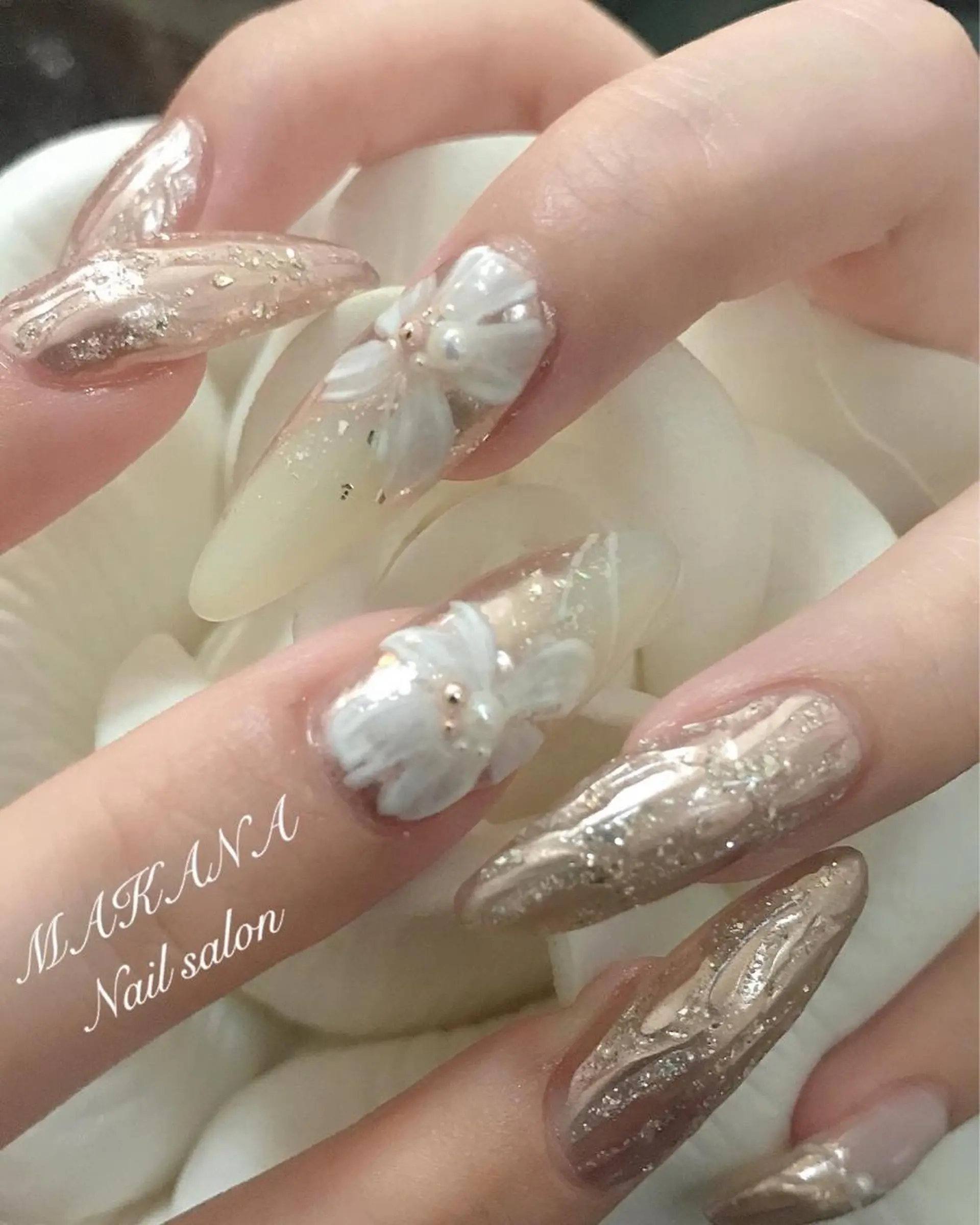 ネイル アートネイル 春ネイル ハンドネイル MAKANA所属・鈴木 ユニのネイルデザイン