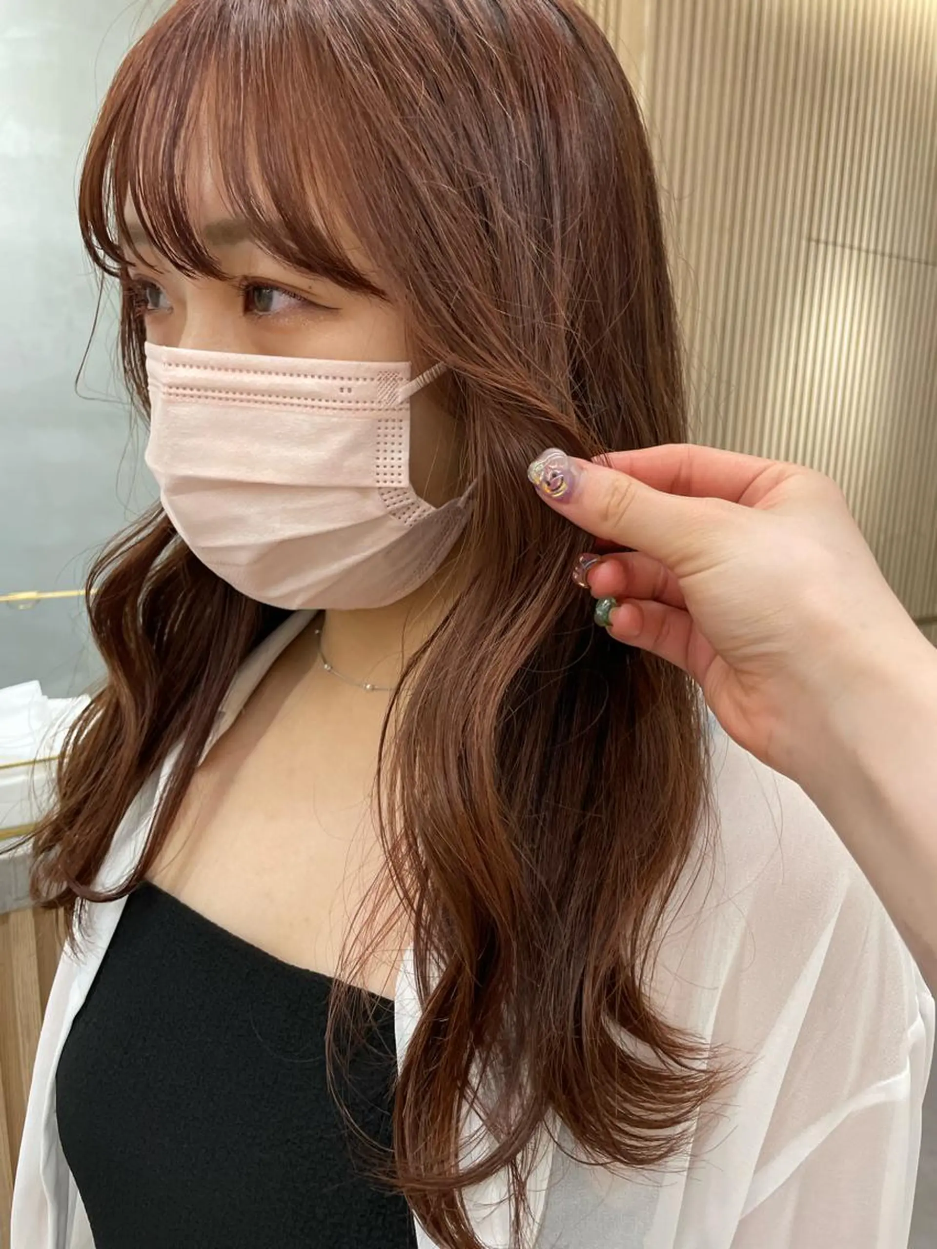 ロング カラー パーマ ヘアアレンジ レイヤー縮毛矯正 ささきすずね💗のヘアスタイル