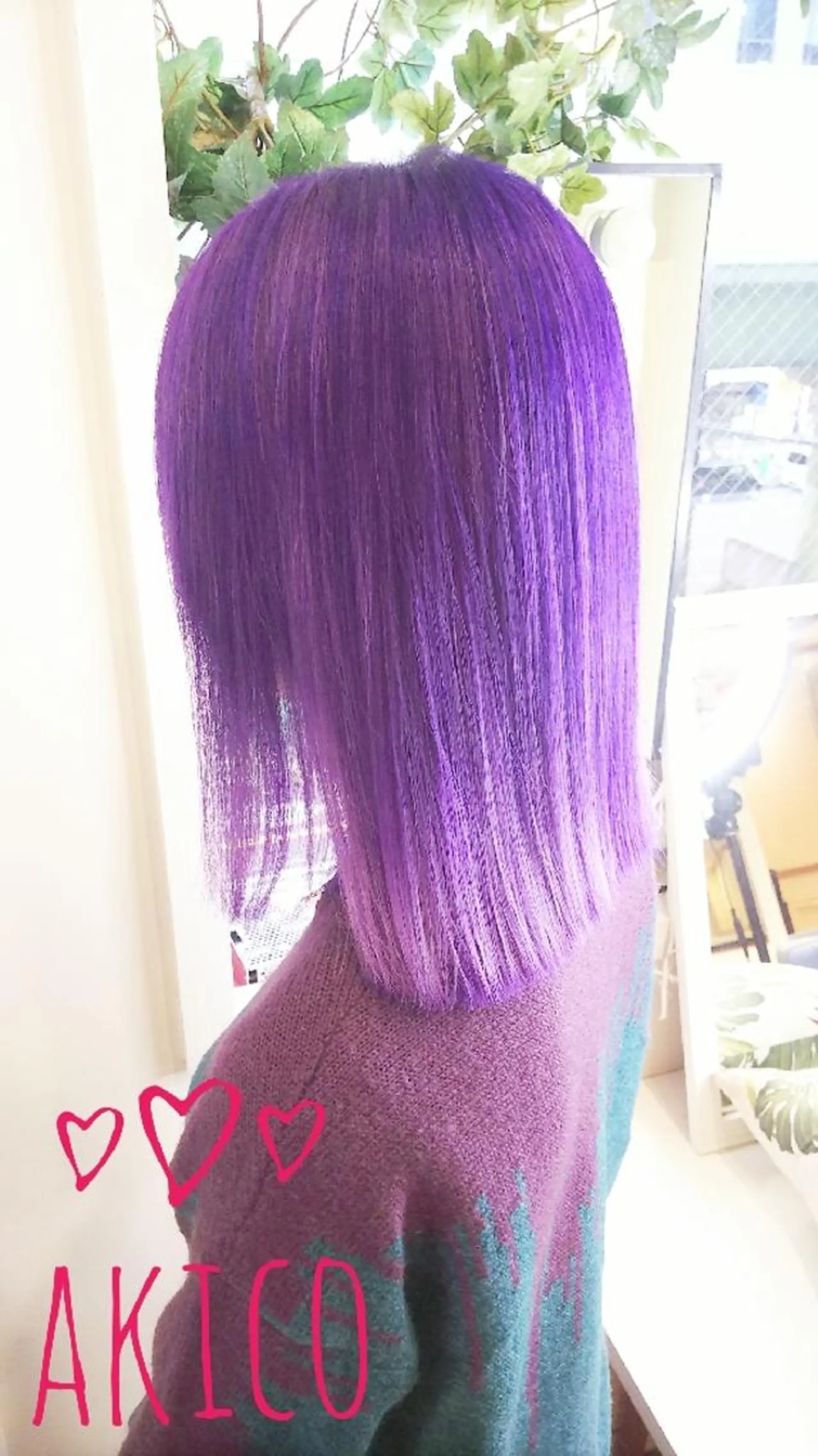 セミロング カラー LUXBE GALLERY なんば駅前店所属・ラックスビーギャラリ ー AKICOのヘアスタイル