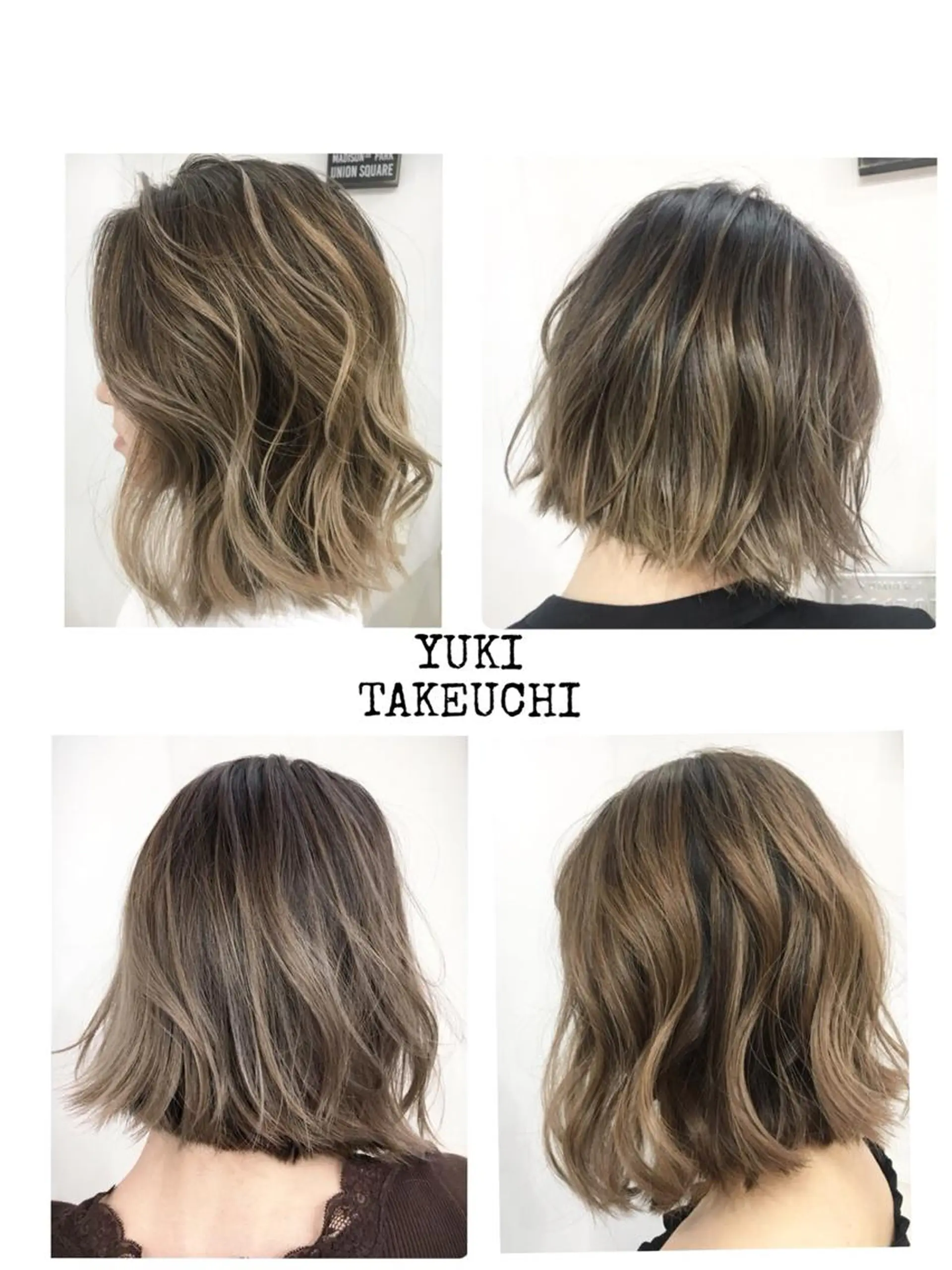 ショート カラー バレイヤージュ デザインカラー レイヤーカット 武内 由貴のヘアスタイル