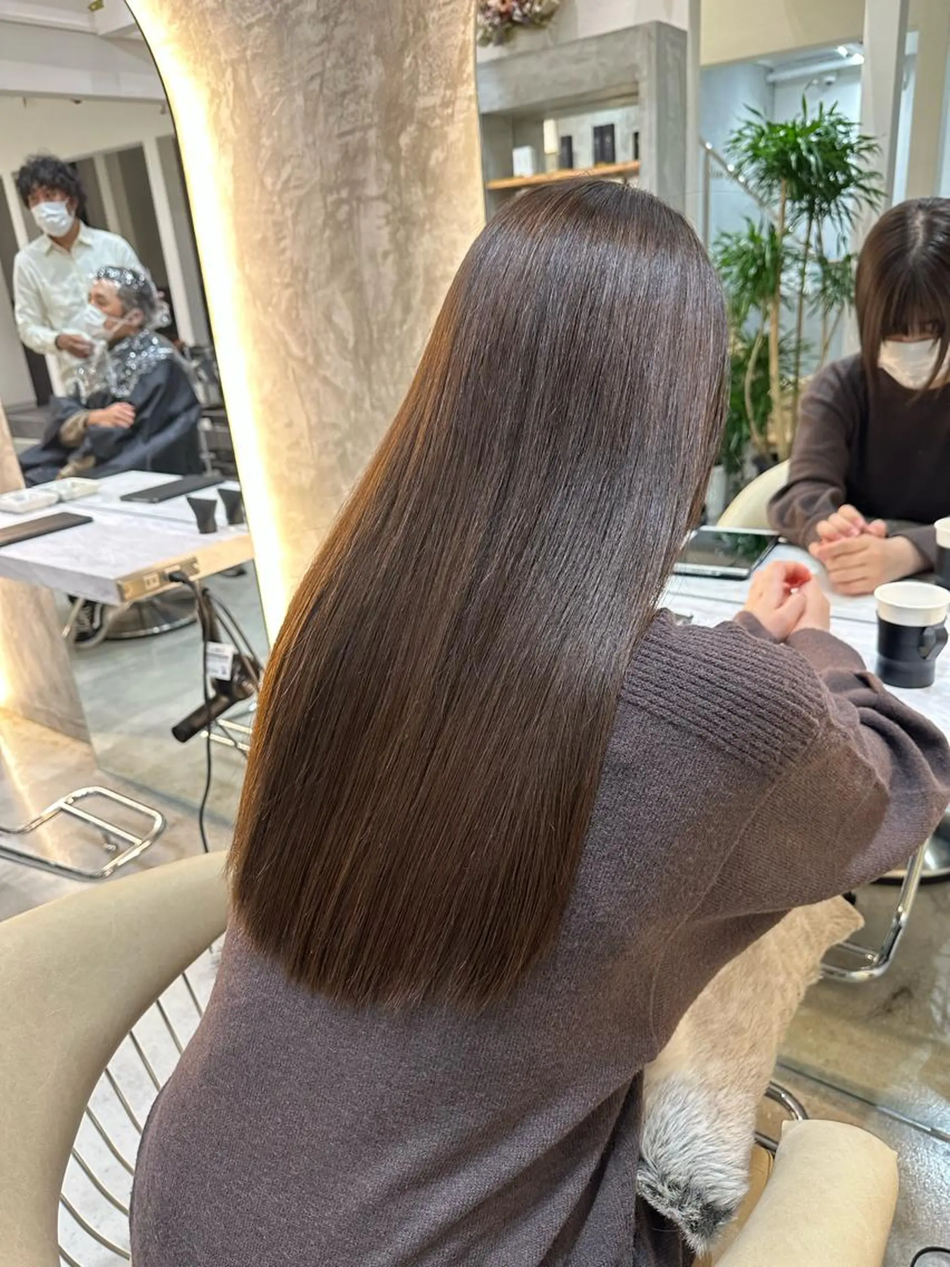 ロング ハイライト 縮毛矯正 カット 縮毛矯正 トリートメント Londideal 高橋ヒロシのヘアスタイル