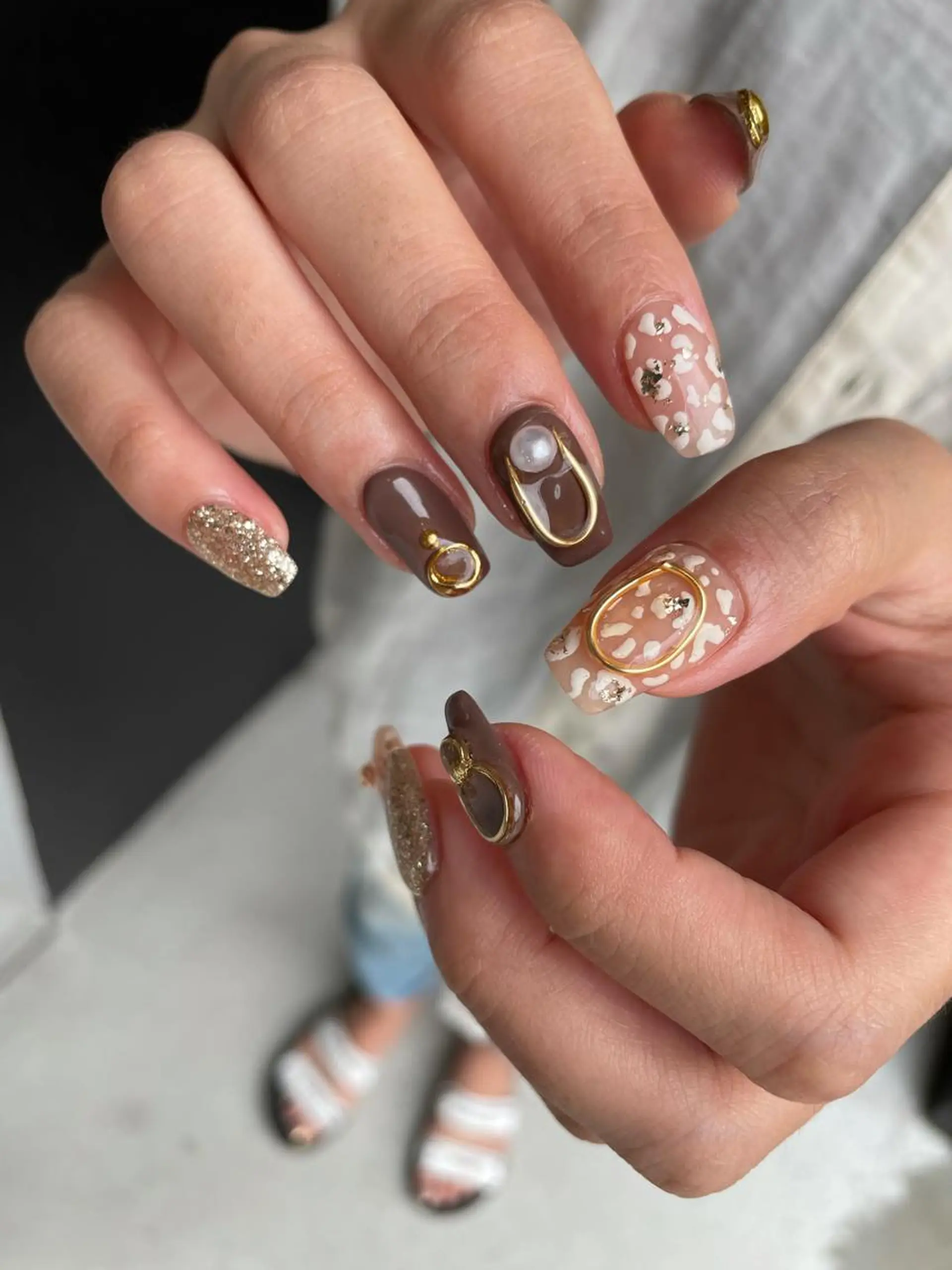 ロング カラー ヘアアレンジ キッズ ネイル マツエク・マツパ 福田 加奈のネイルデザイン